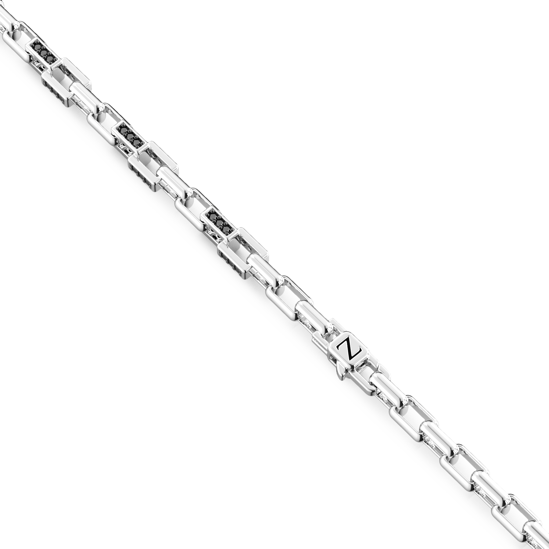 Sterling Silver Necklace with Natural Stones