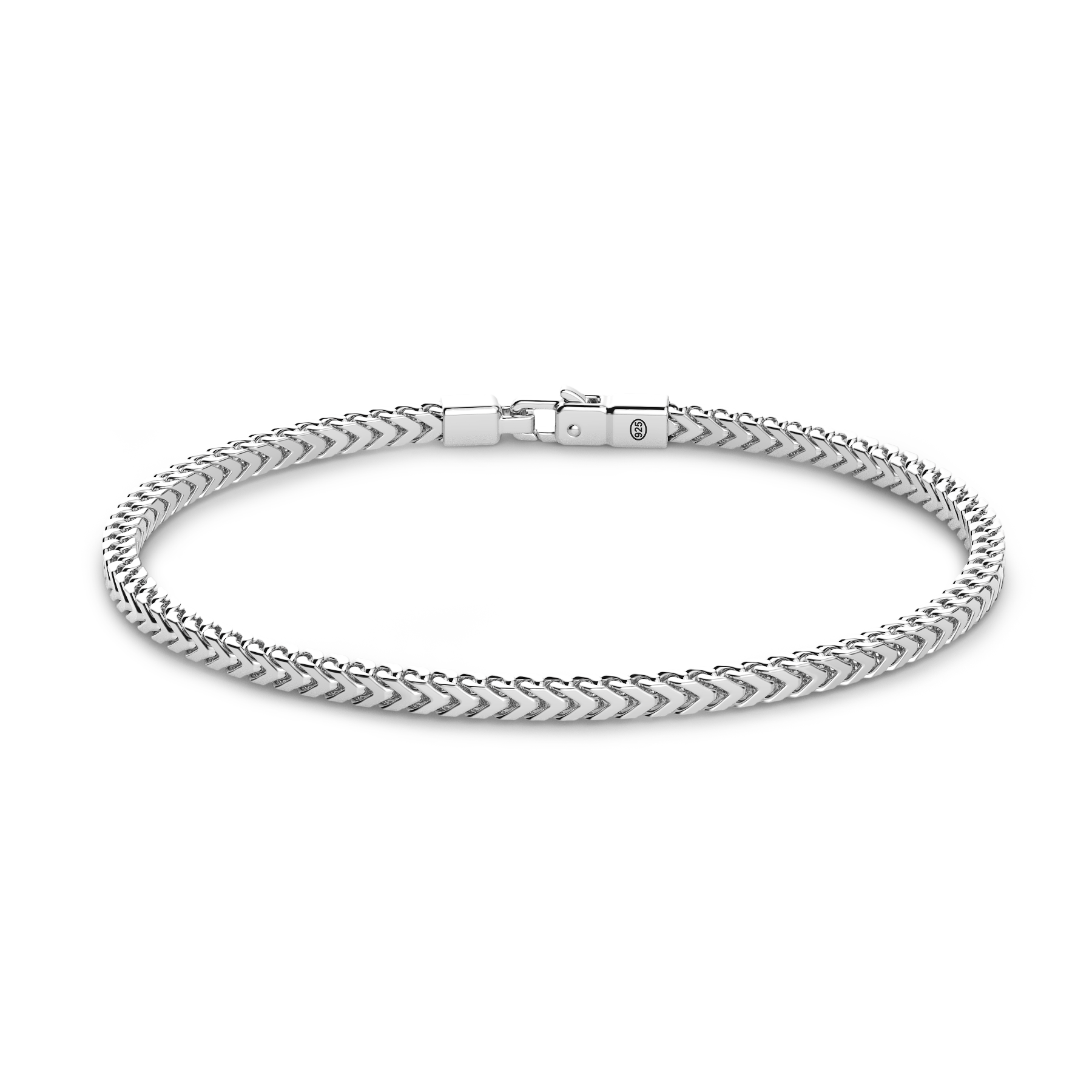 Silver link-only Bracelet