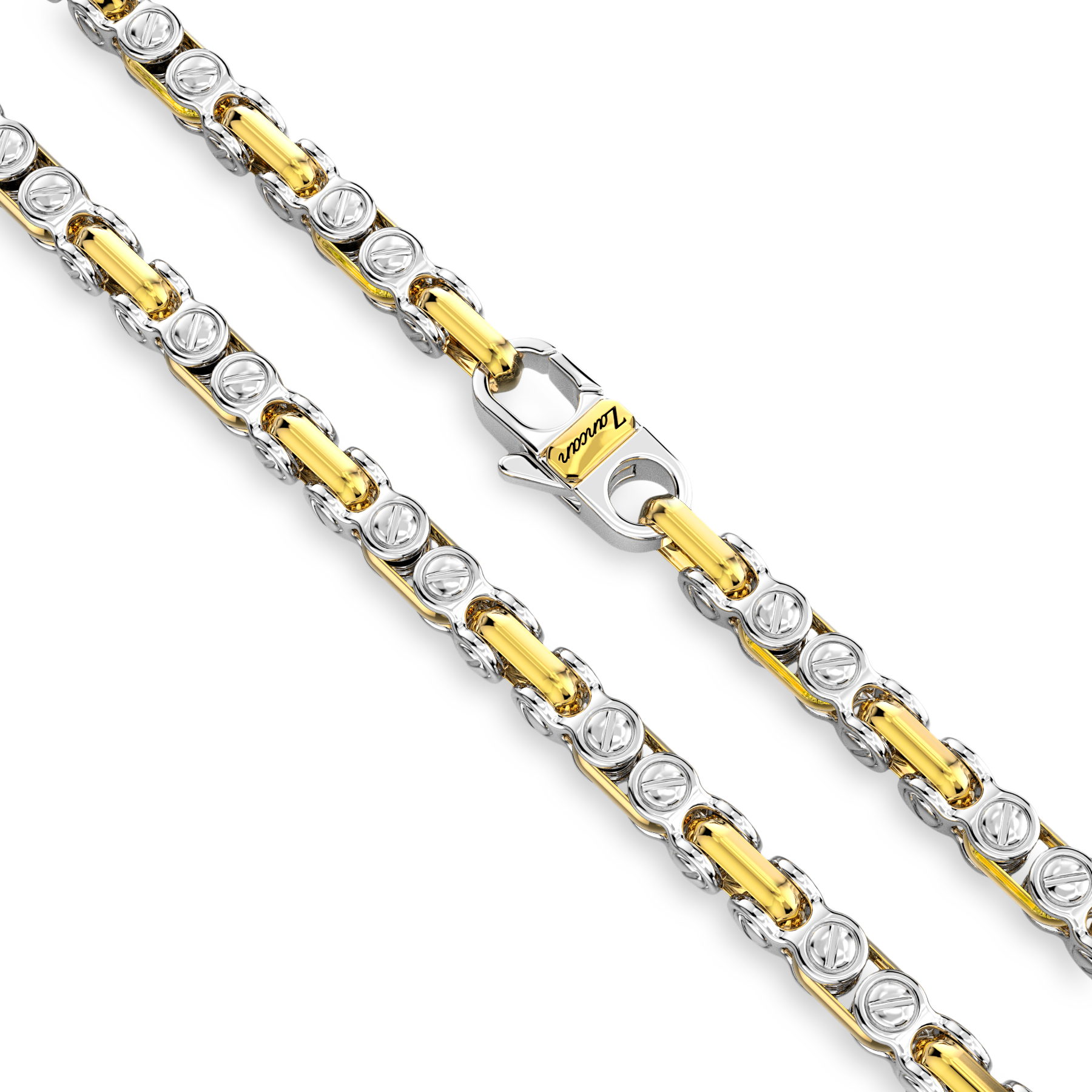Silver and 18K Gold Chain Necklace