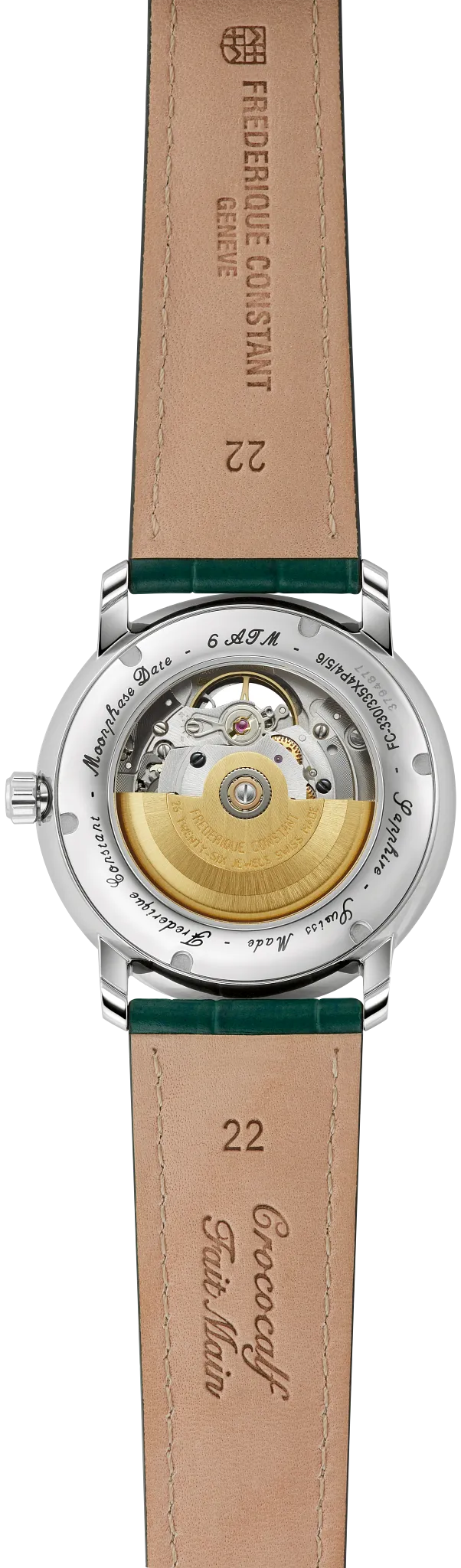 Frederique Constant Heart Beat Moonphase Date FC-335MCGRW4P26