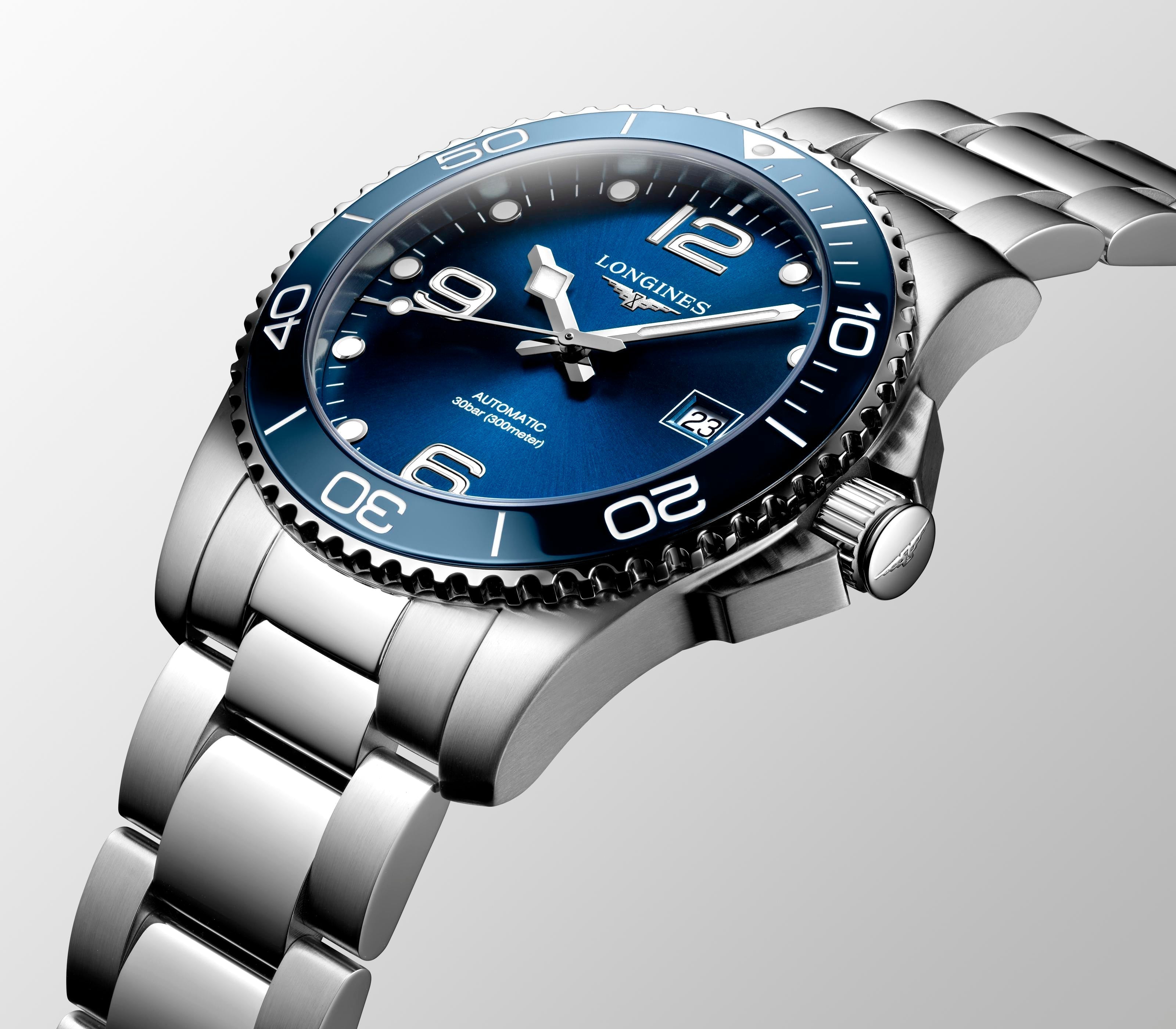 Longines Hydroconquest Ceramic Blue Dial 41mm Automatic Diving Watch L37814966