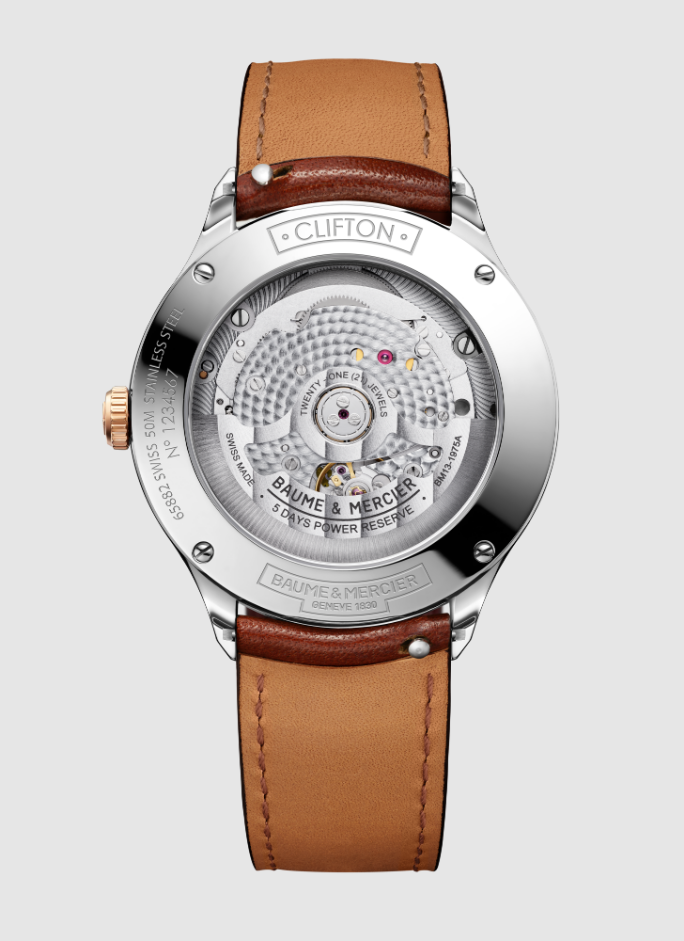 Clifton 10713 Watch for men | Check Prices on Baume & Mercier Back