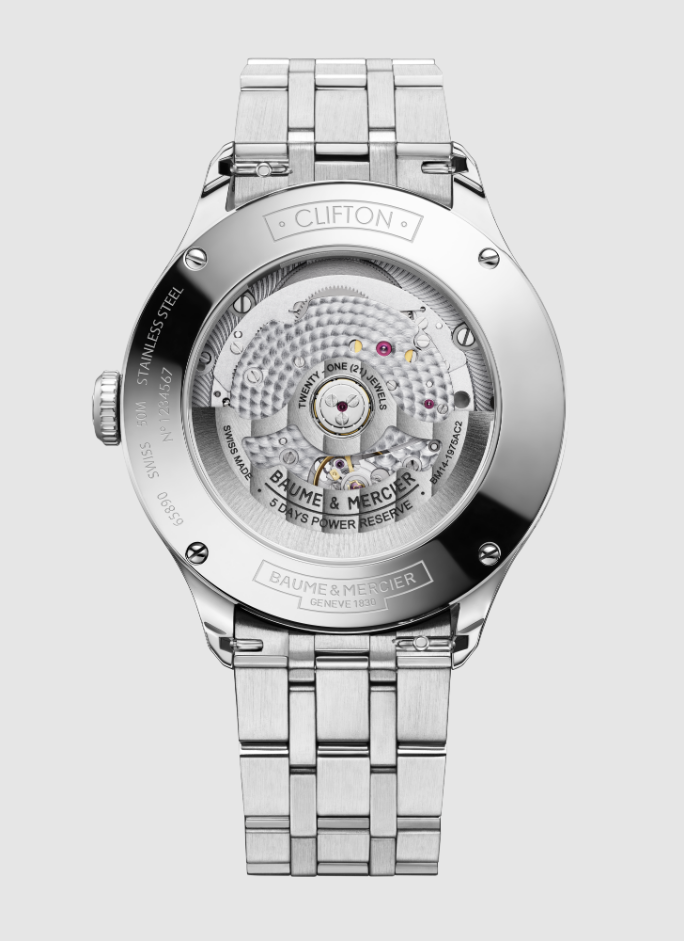 Clifton 10725 Watch for men | Check Prices on Baume & Mercier Back