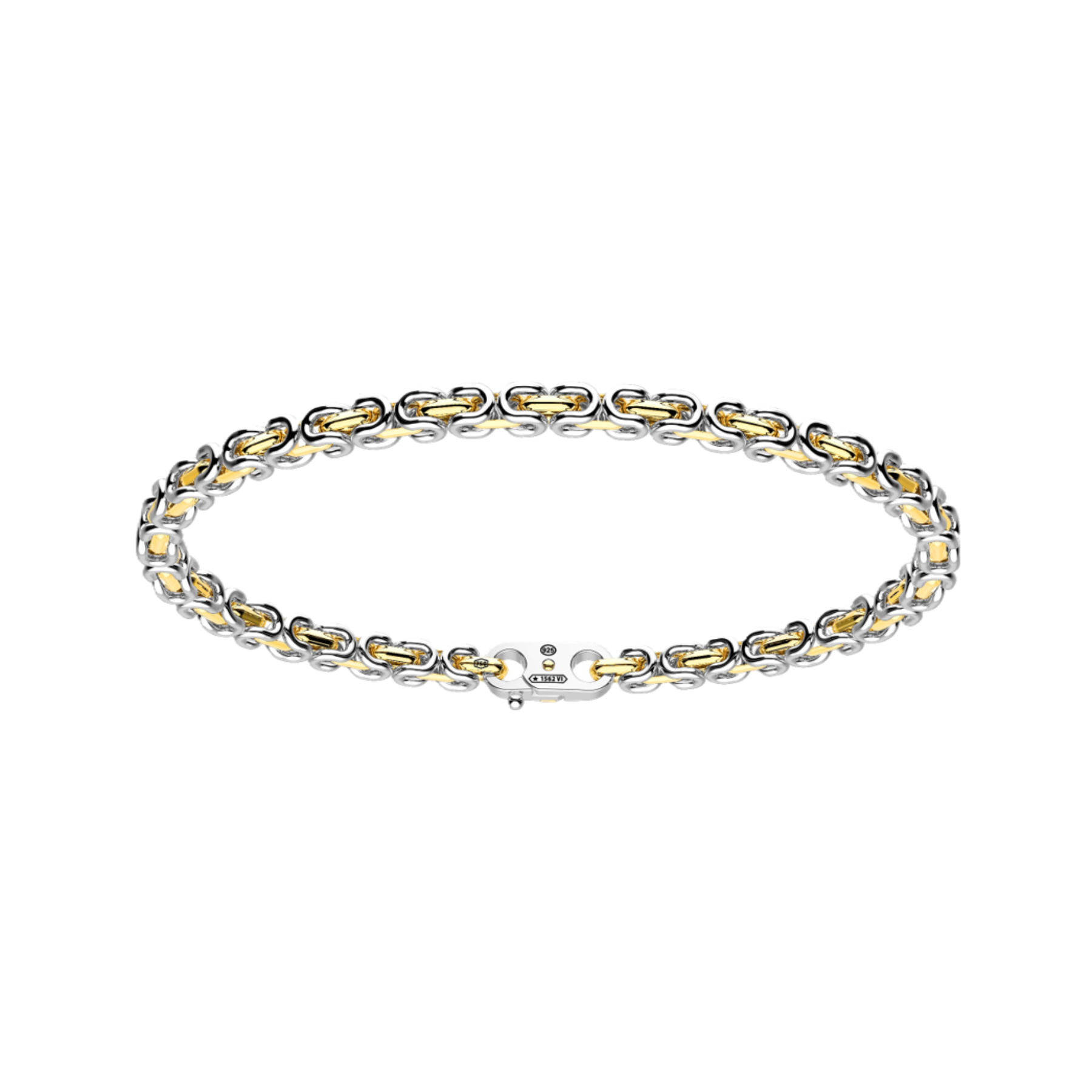 Silver and Gold Chain Bracelet