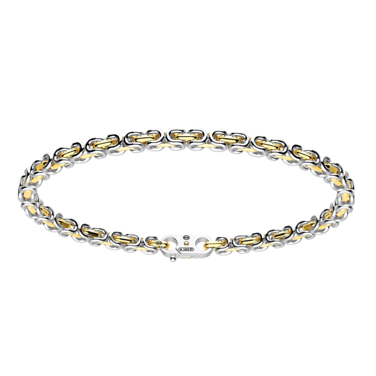 Silver and Gold Chain Bracelet