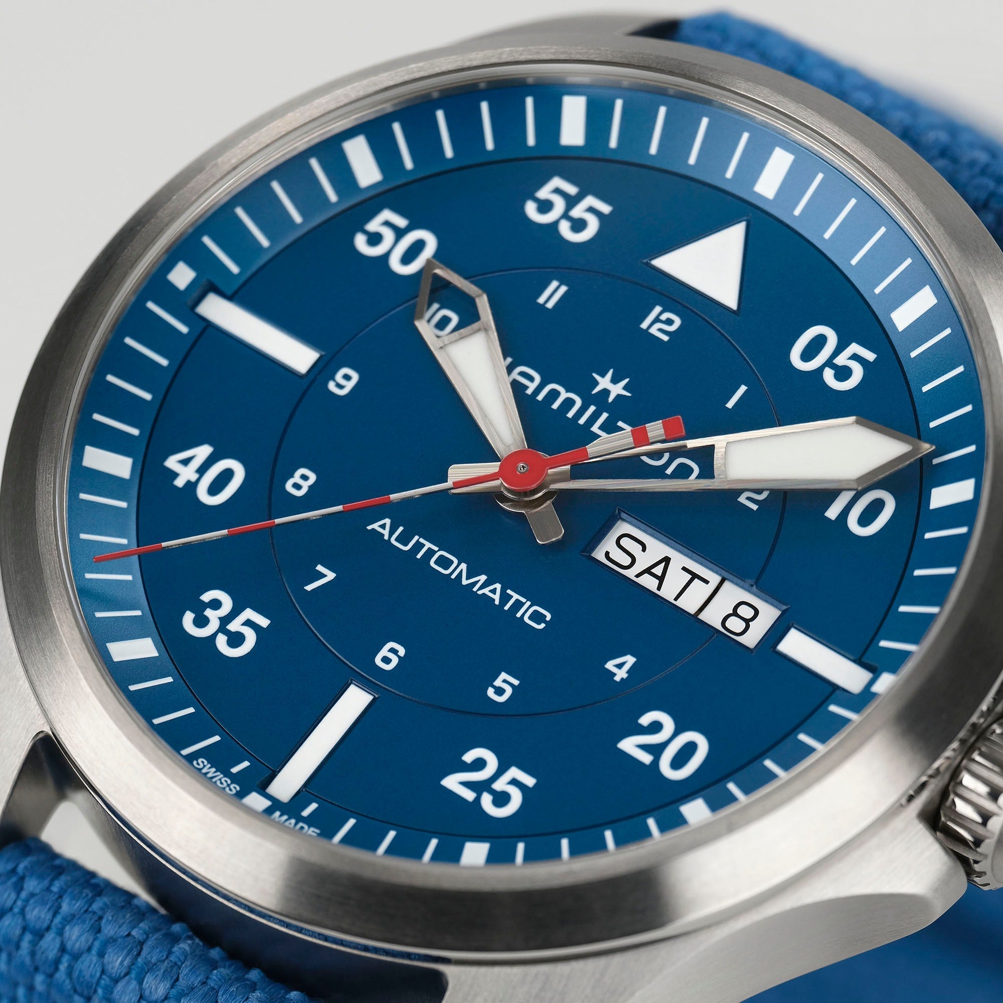 Khaki Aviation Pilot Day Date Auto - Air-Glaciers Edition - H64655941