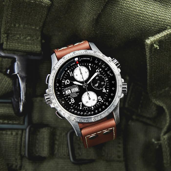 HAMILTON KHAKI AVIATION X-WIND AUTO CHRONO 44MM H77616533