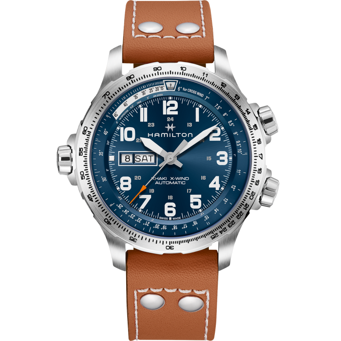 HAMILTON KHAKI AVIATION X-WIND DAY DATE AUTO H77765541
