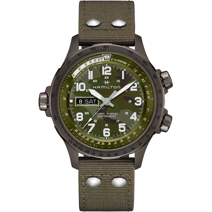 HAMILTON KHAKI AVIATION X-WIND DAY DATE AUTO H77775960