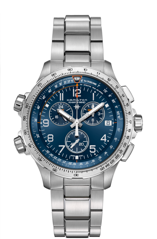 HAMILTON KHAKI AVIATION X-WIND GMT CHRONO QUARTZ H77922141