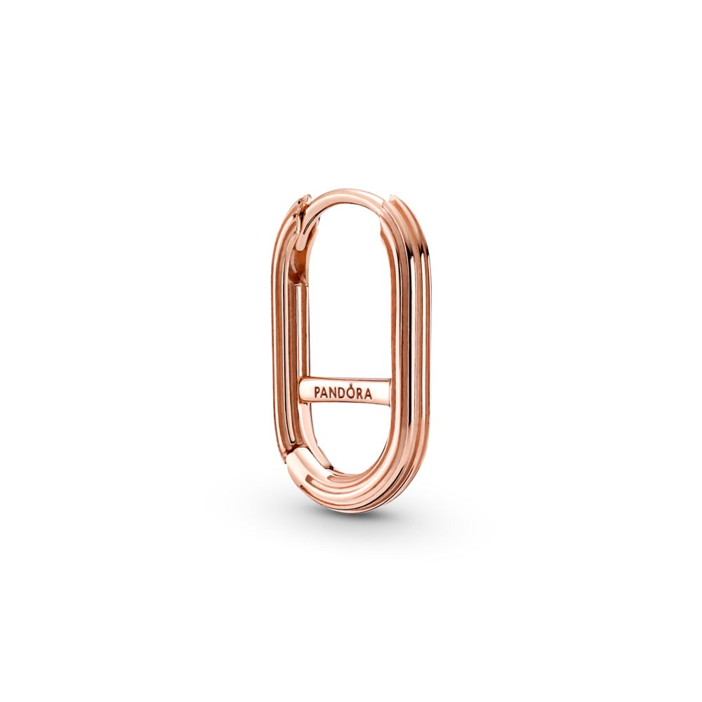 Pandora 14k Rose gold-plated hoop connector earring 289657C00