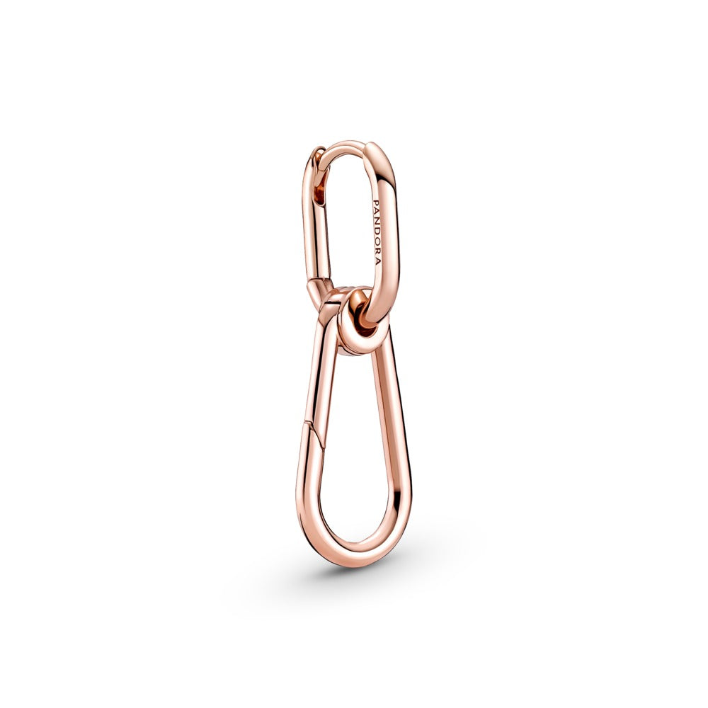 Pandora 14k Rose gold-plated hoop connector earring 289664C00