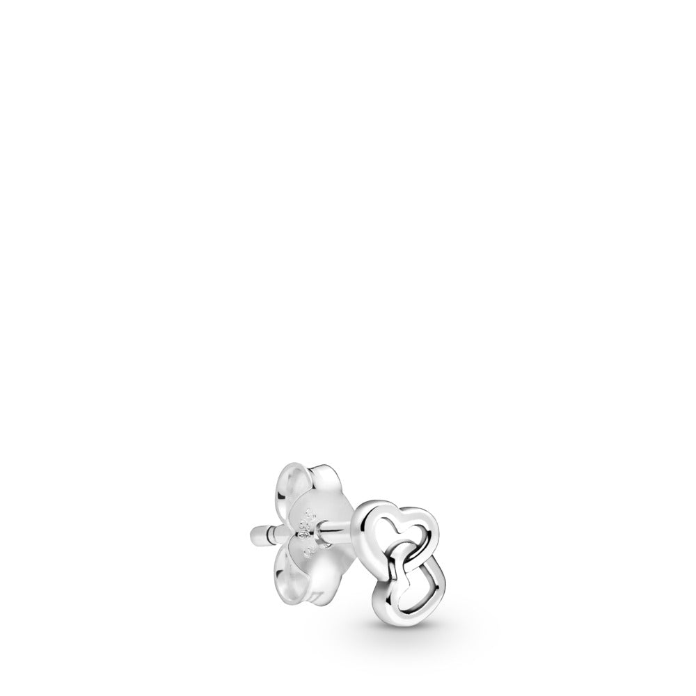 Pandora Linked hearts sterling silver stud earring 298543C00