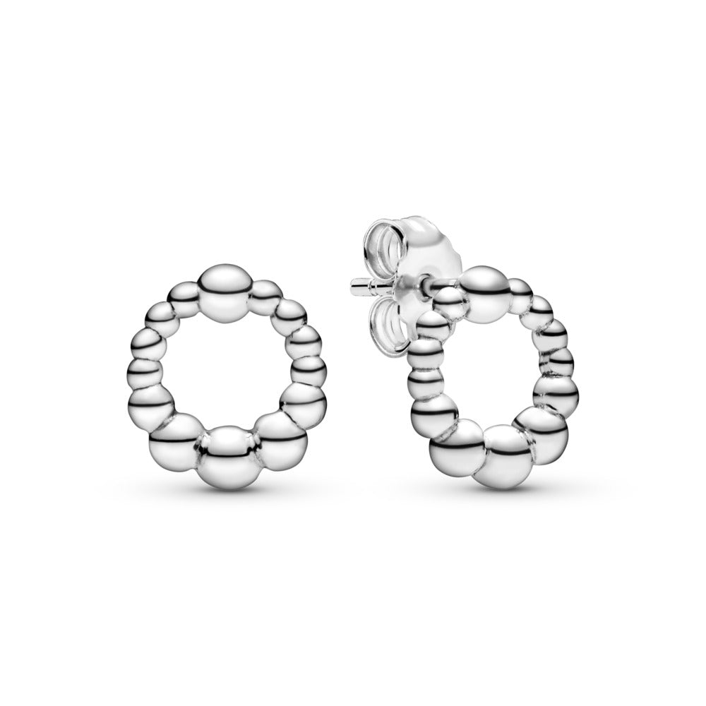 Pandora Beaded sterling silver stud earrings 298683C00