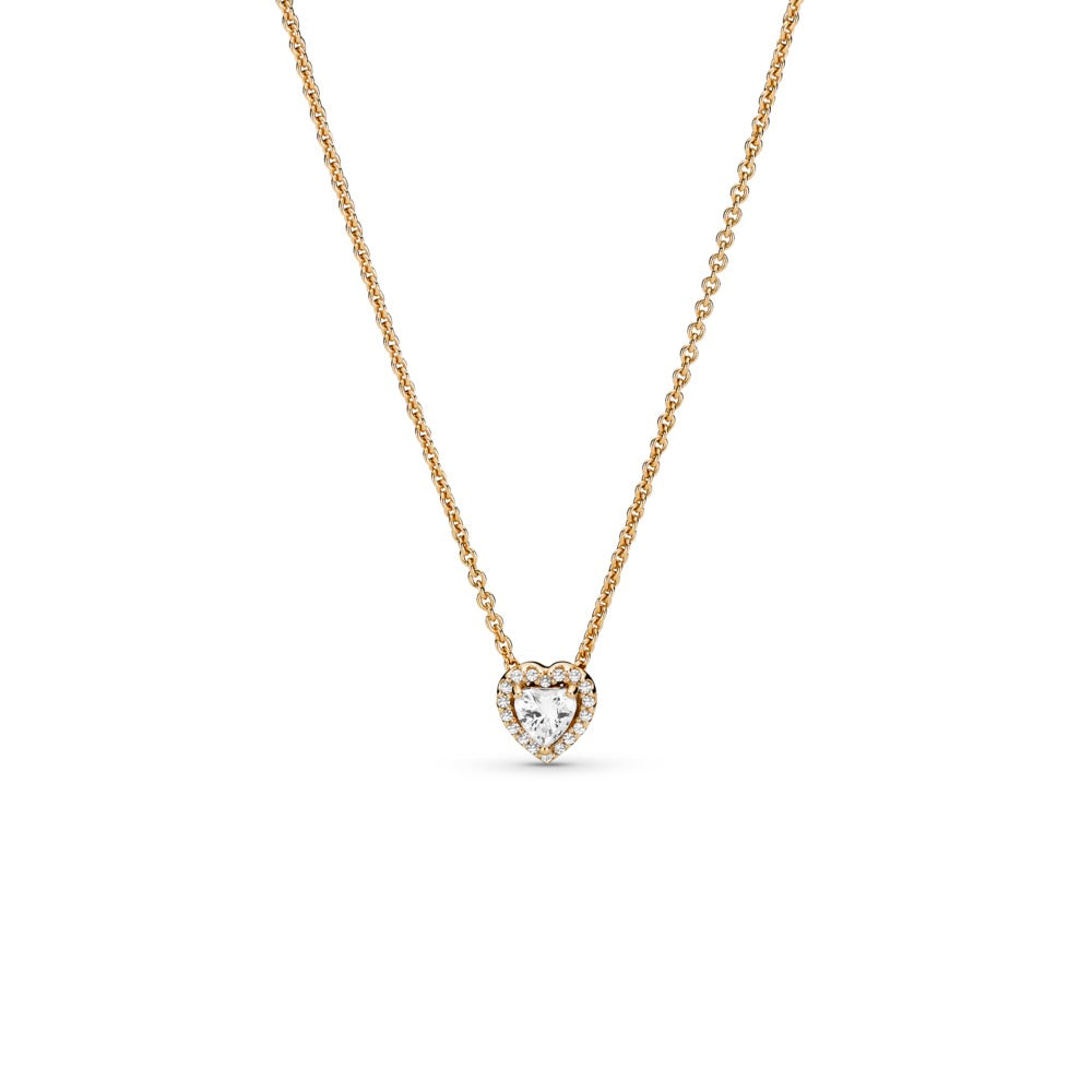Pandora Heart gold collier with clear cubic zirconia 359520C01