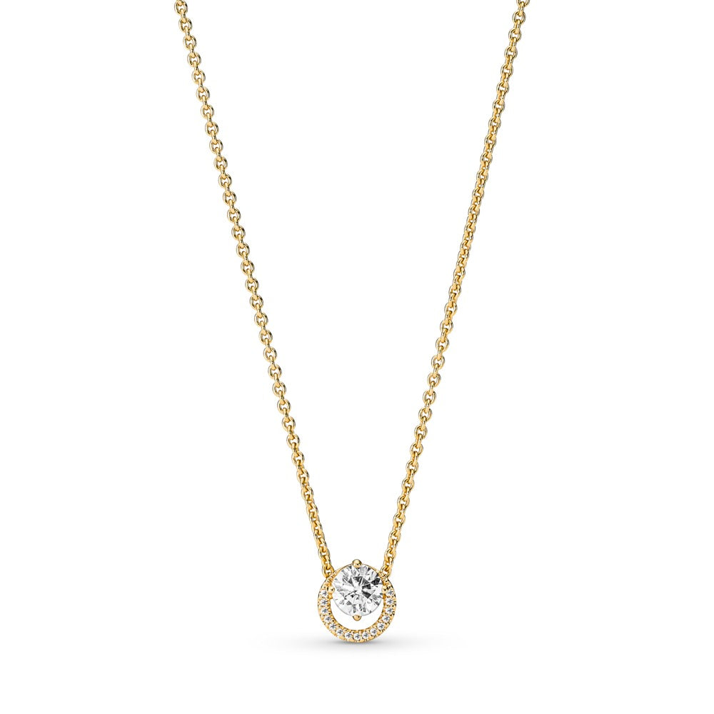 Pandora 14k Gold-plated collier with clear cubic zirc 361174C01