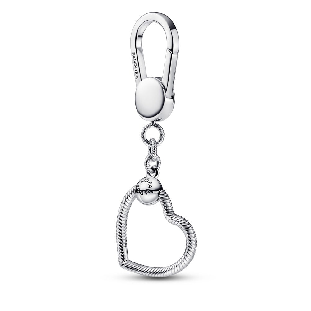 Pandora Sterling silver bag charm holder with small P 392238C00