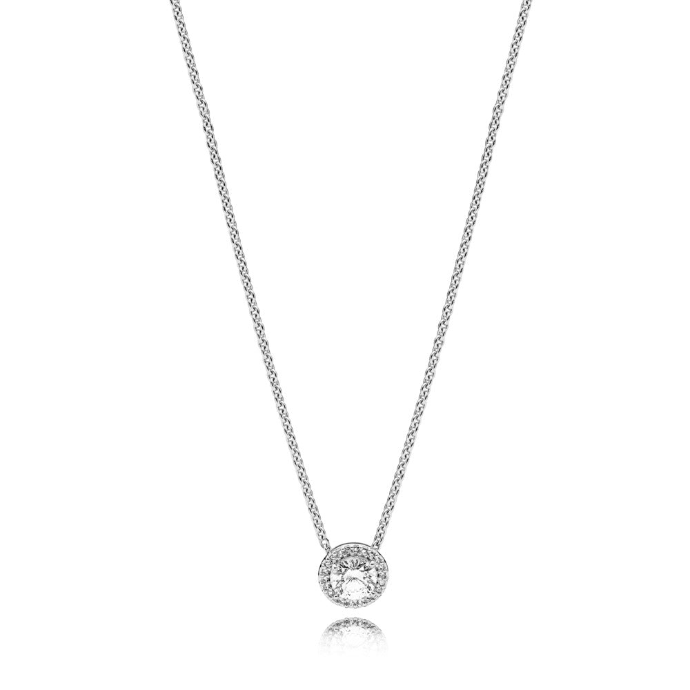 Pandora Silver necklace with clear cubic zirconia 396240CZ