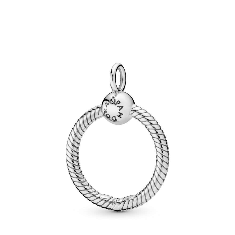 Pandora Small sterling silver O Pendant 398296