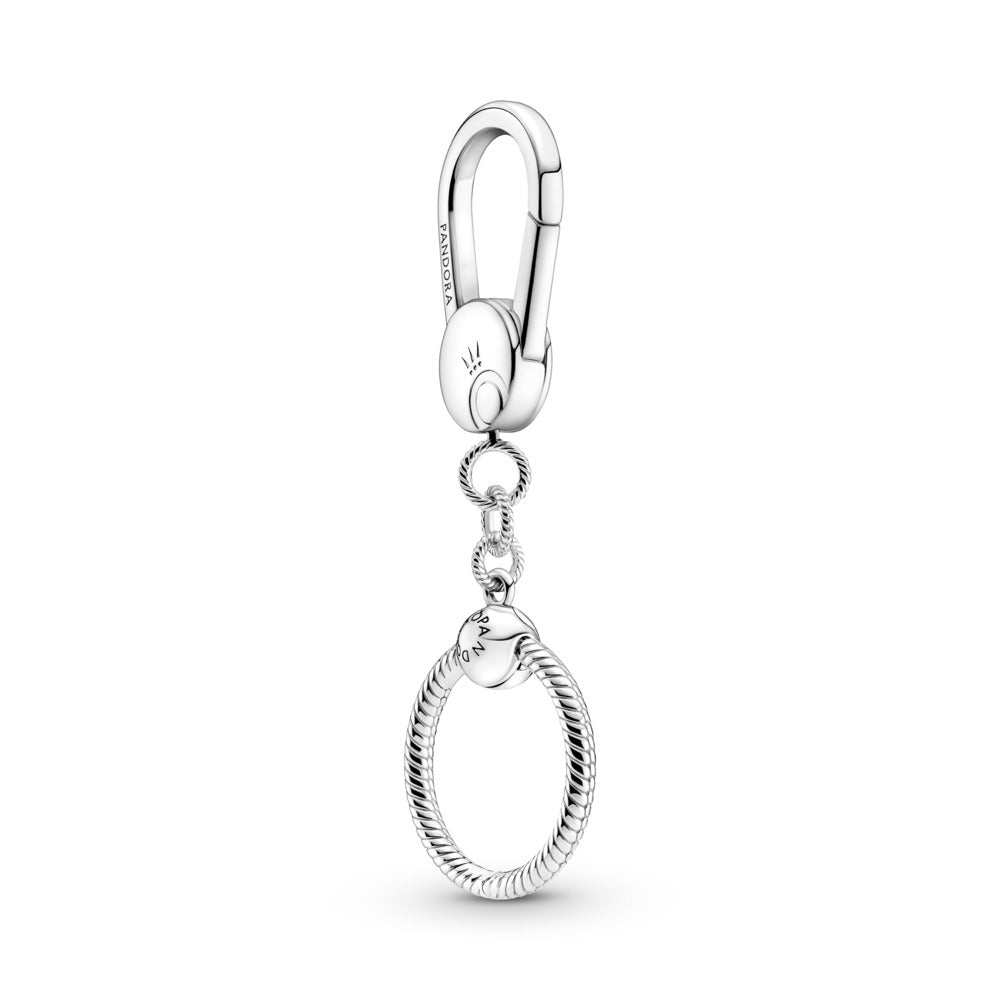 Pandora Sterling silver bag charm holder with small P 399567C00
