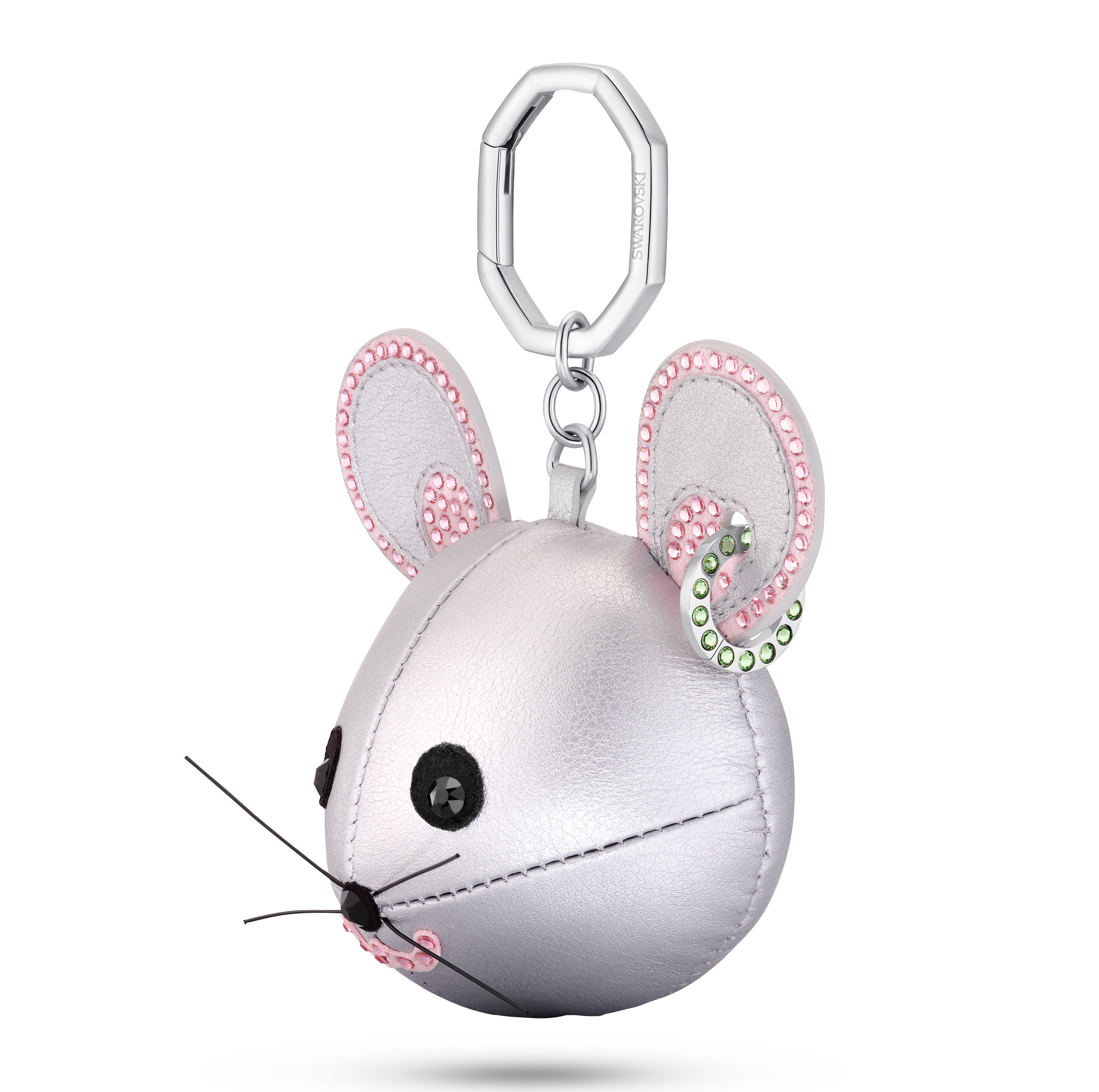 SWAROVSKI ICONS KEY RING, MOUSE, MULTICOLORED, STAINLESS STEEL 5650129