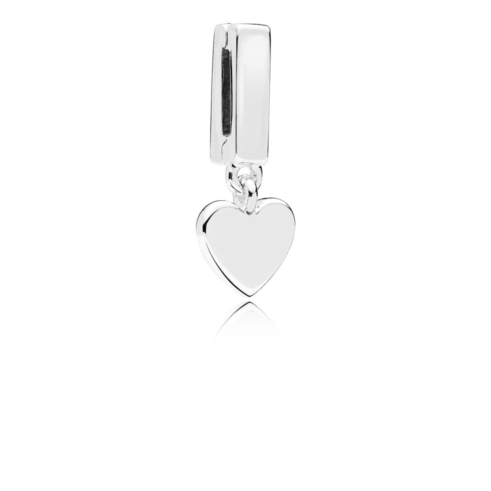 Pandora PANDORA Reflexions dangling heart clip charm in sterling silver 797643