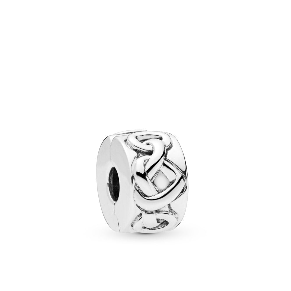 Pandora Knotted hearts silver clip 798035