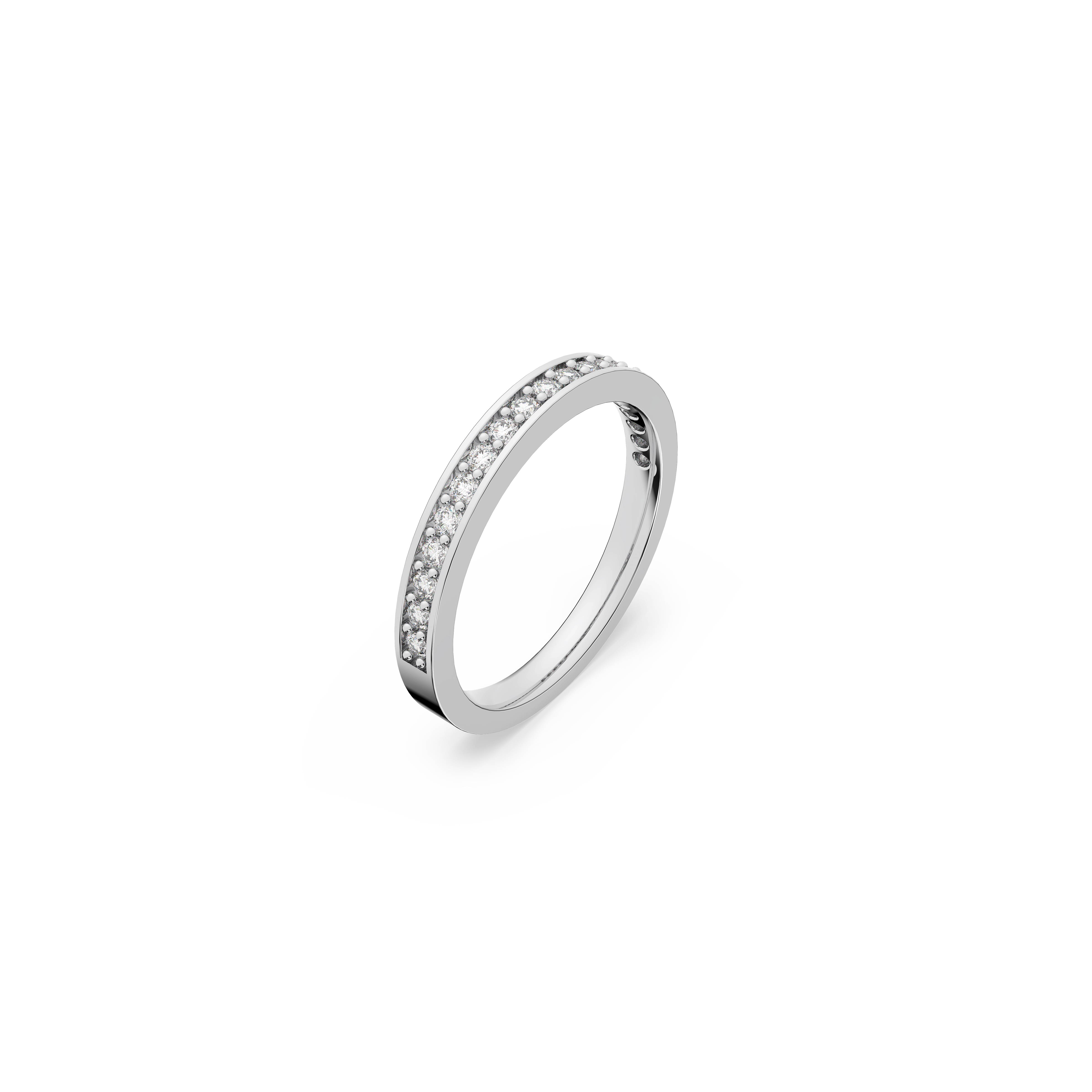 SWAROVSKI RARE RING, WHITE, RHODIUM PLATED