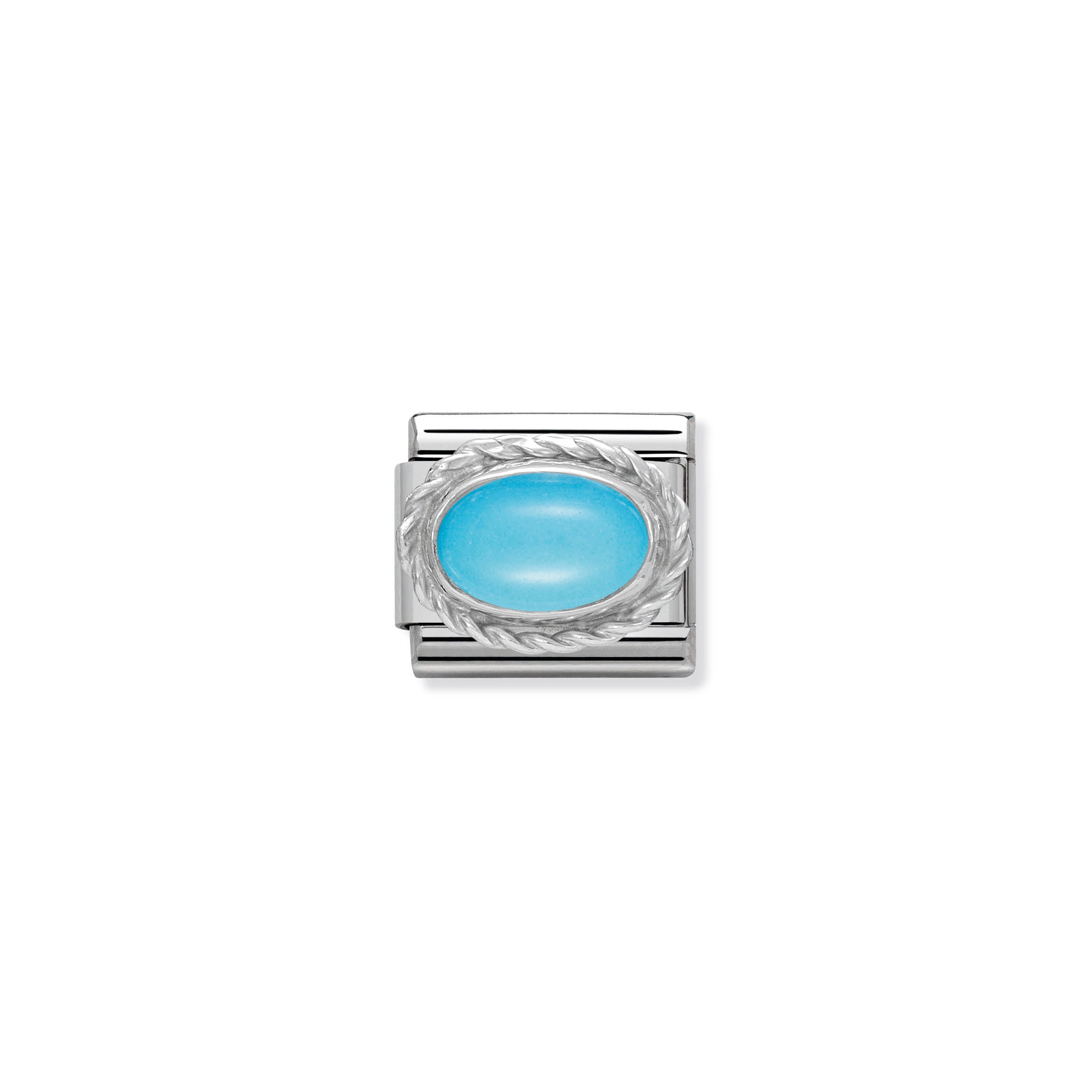Comp. Classic Hard Stones Stainless Steel, Rich 925 Sterling Silver Setting Turquoise