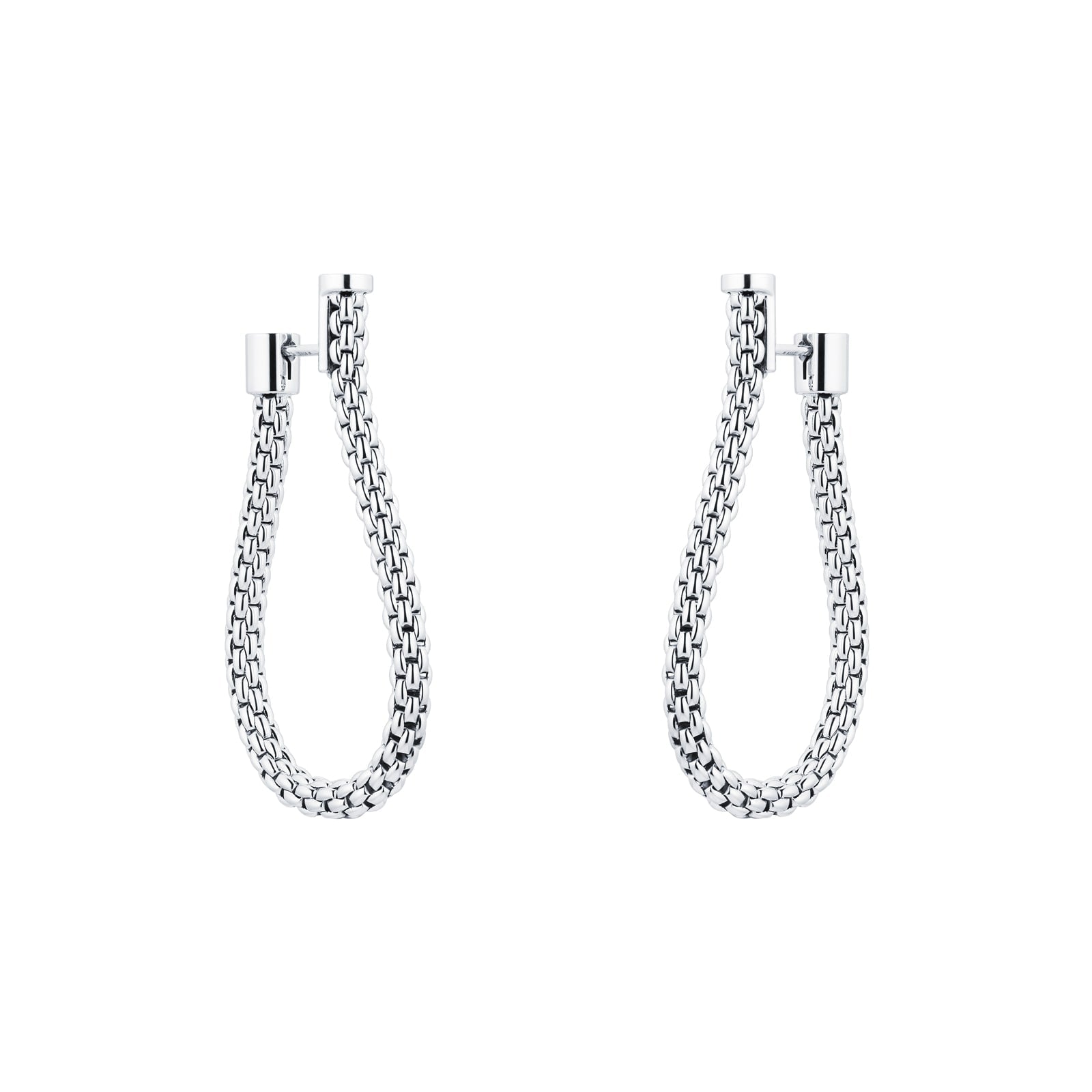 Fope Essentials Flex'it 18ct White Gold Small Teardrop Earrings 04E08OX_XX_B_XXX_000