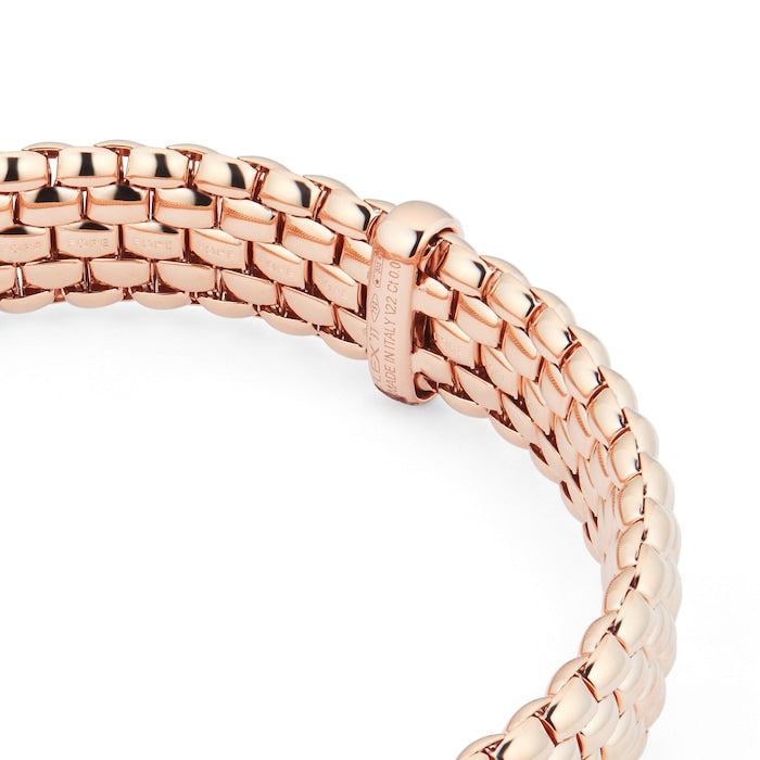 Fope 18ct Rose Gold Panorama 0.01ct Diamond Bracelet 01M04BX_BB_R_XRX_00M