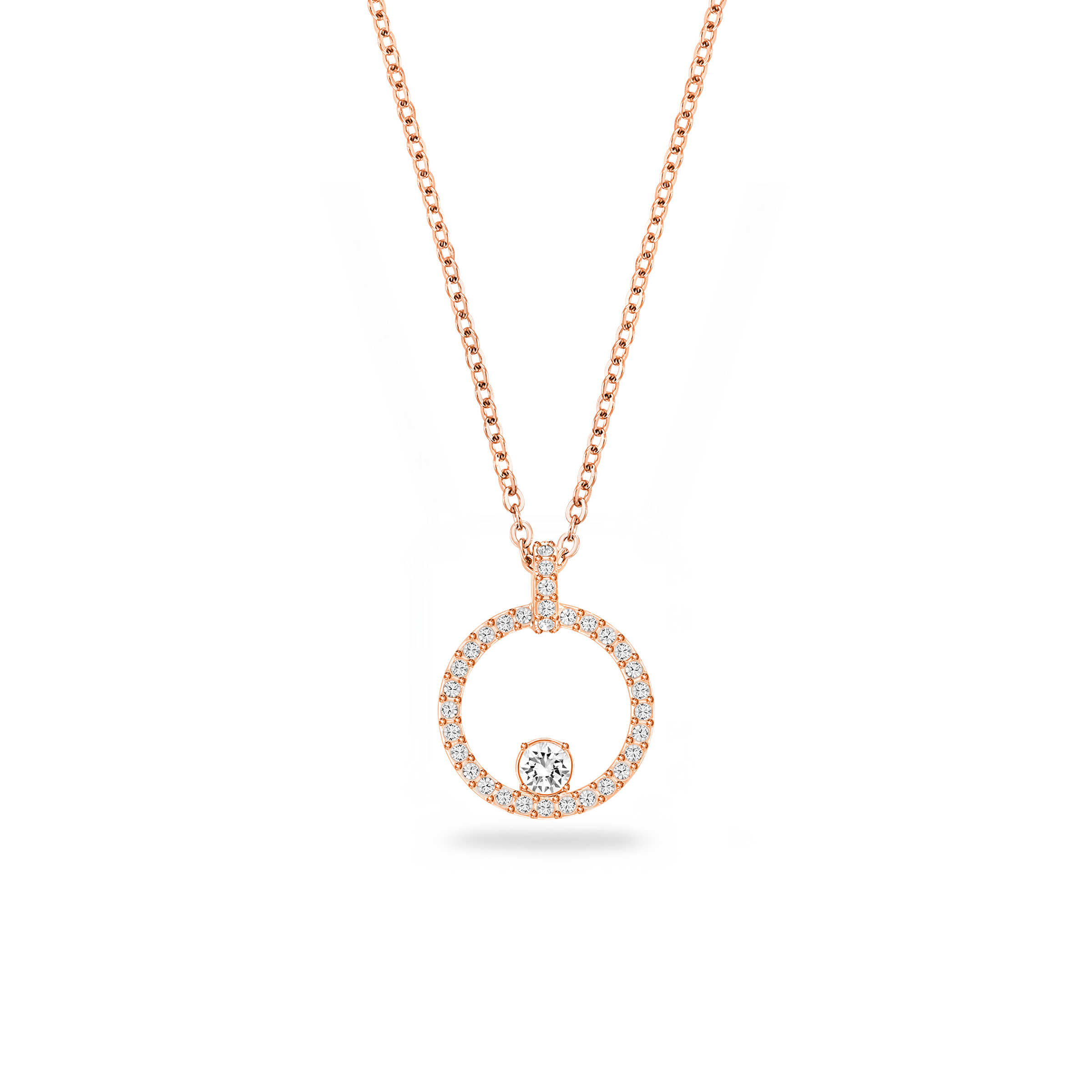 SWAROVSKI CREATIVITY PENDANT, WHITE, ROSE GOLD-TONE PLATED 5202446