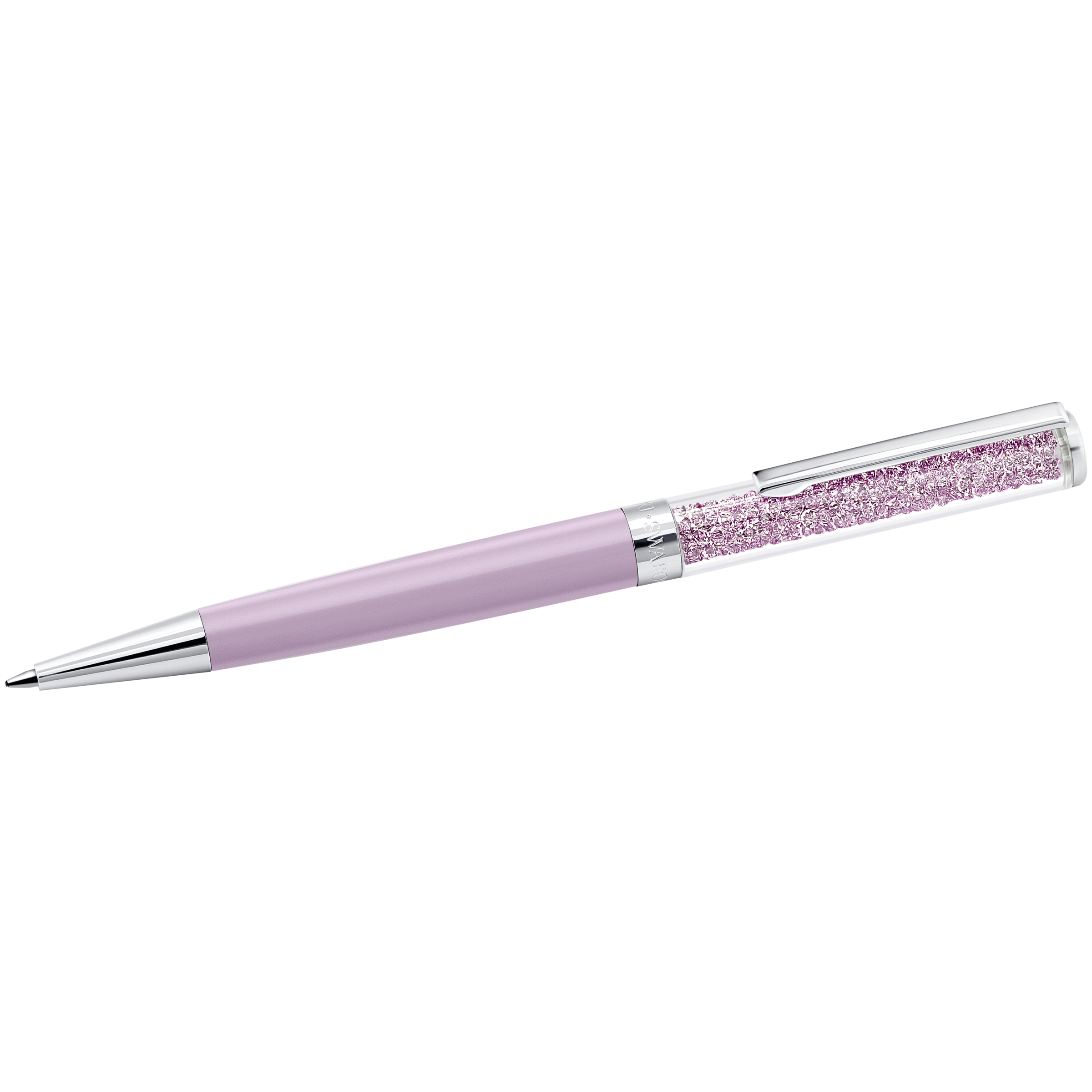 Swarovski Crystalline ballpoint pen, Purple, Purple lacquered, Chrome plated 5224388