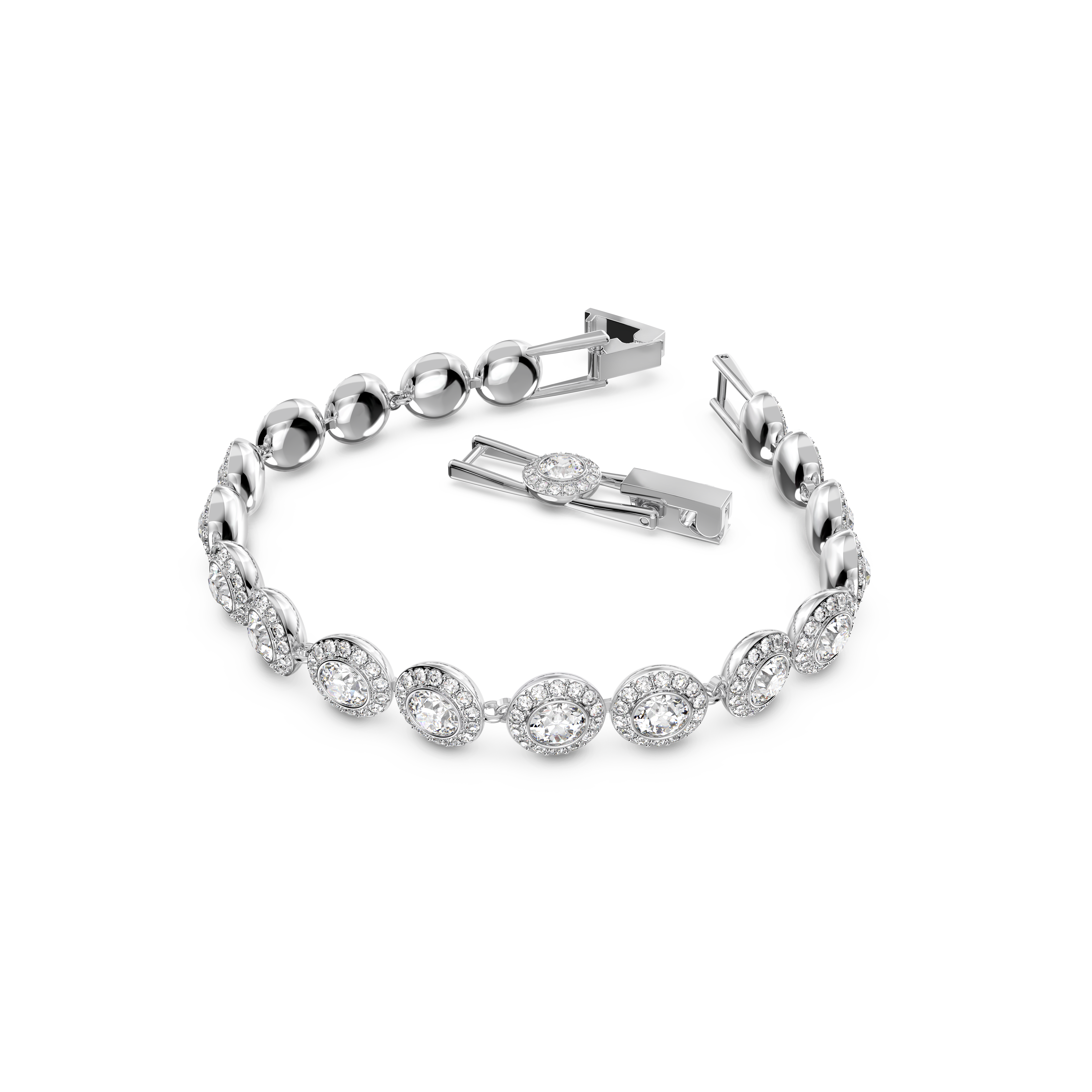 Swarovski Una Angelic set, Set (3), Round cut, White, Rhodium plated 5367853