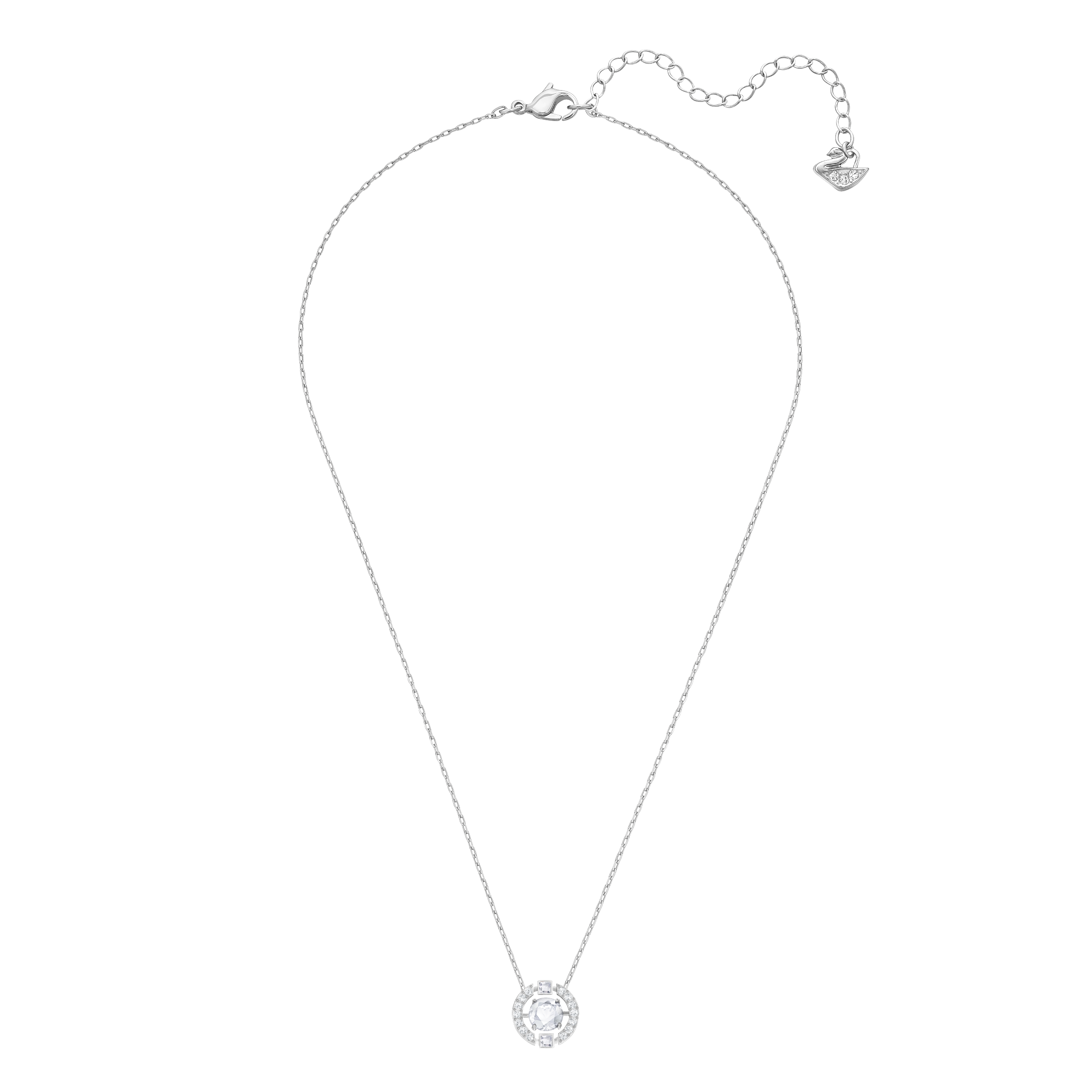 SWAROVSKI SS SPARKLING DC:NECKLACE CZWH/CRY/RHS 5492234