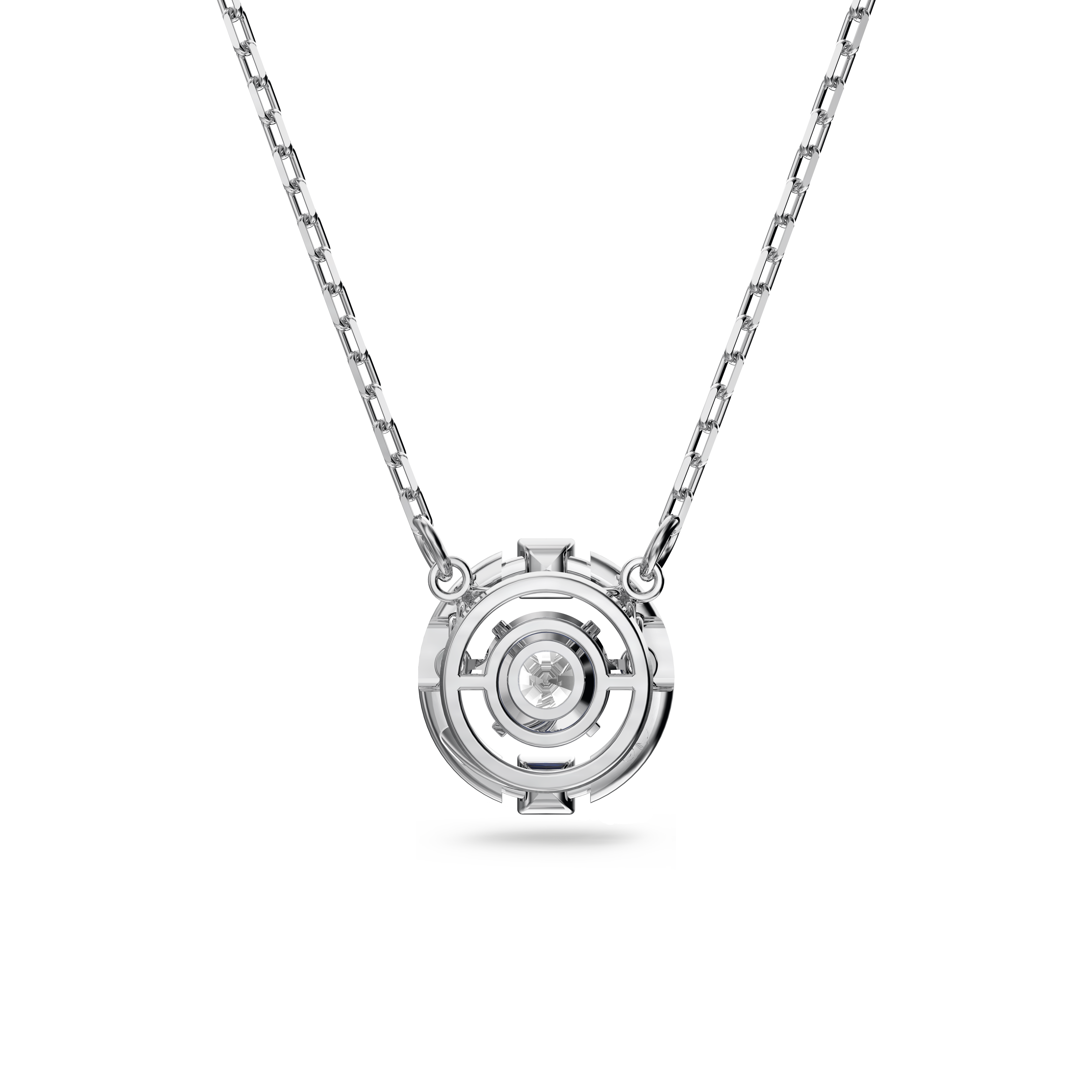 Swarovski Una necklace, Round cut, White, Rhodium plated 5492234