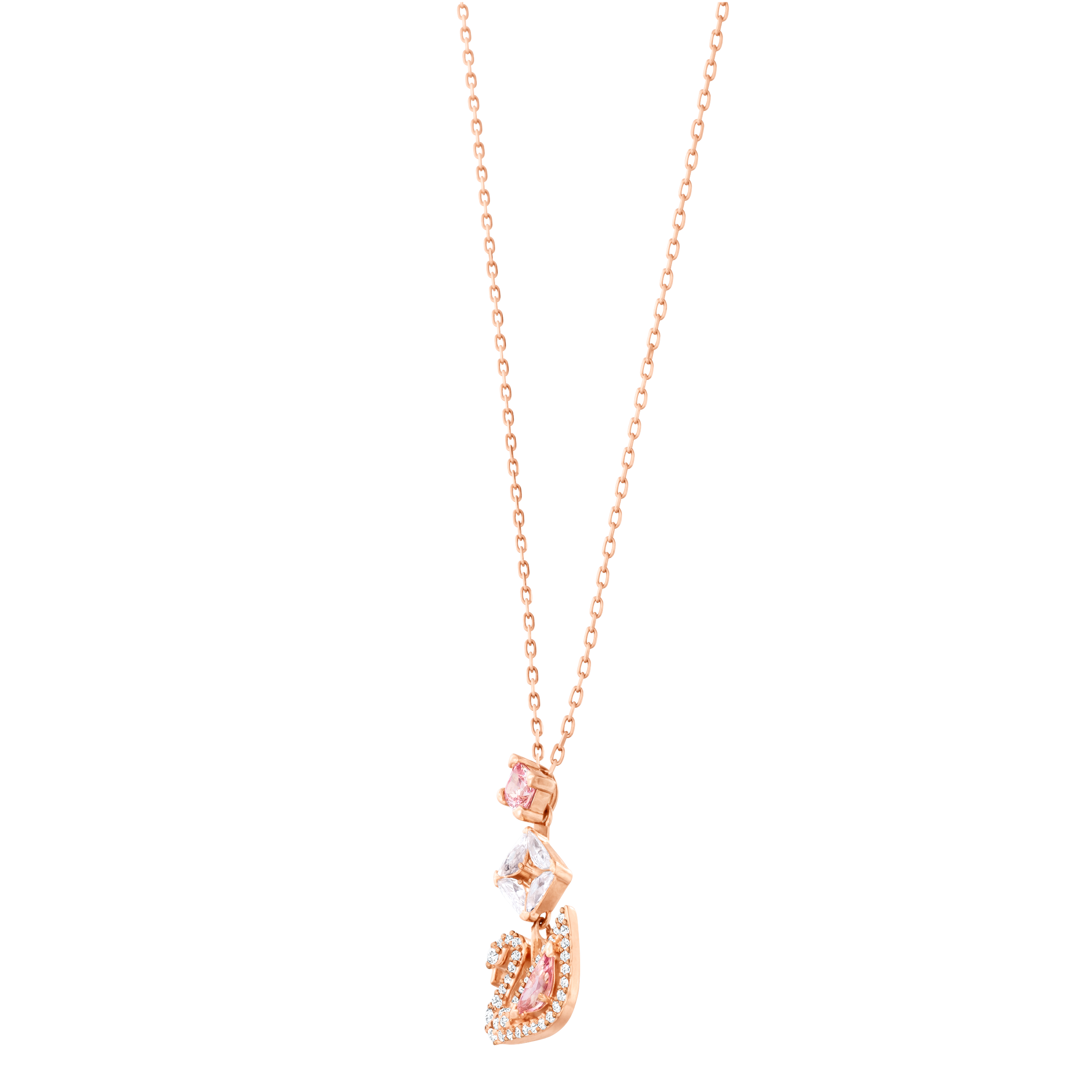 SWAROVSKI SS DAZZLING SWAN:NECKLACE CZMO/ROS 5517626