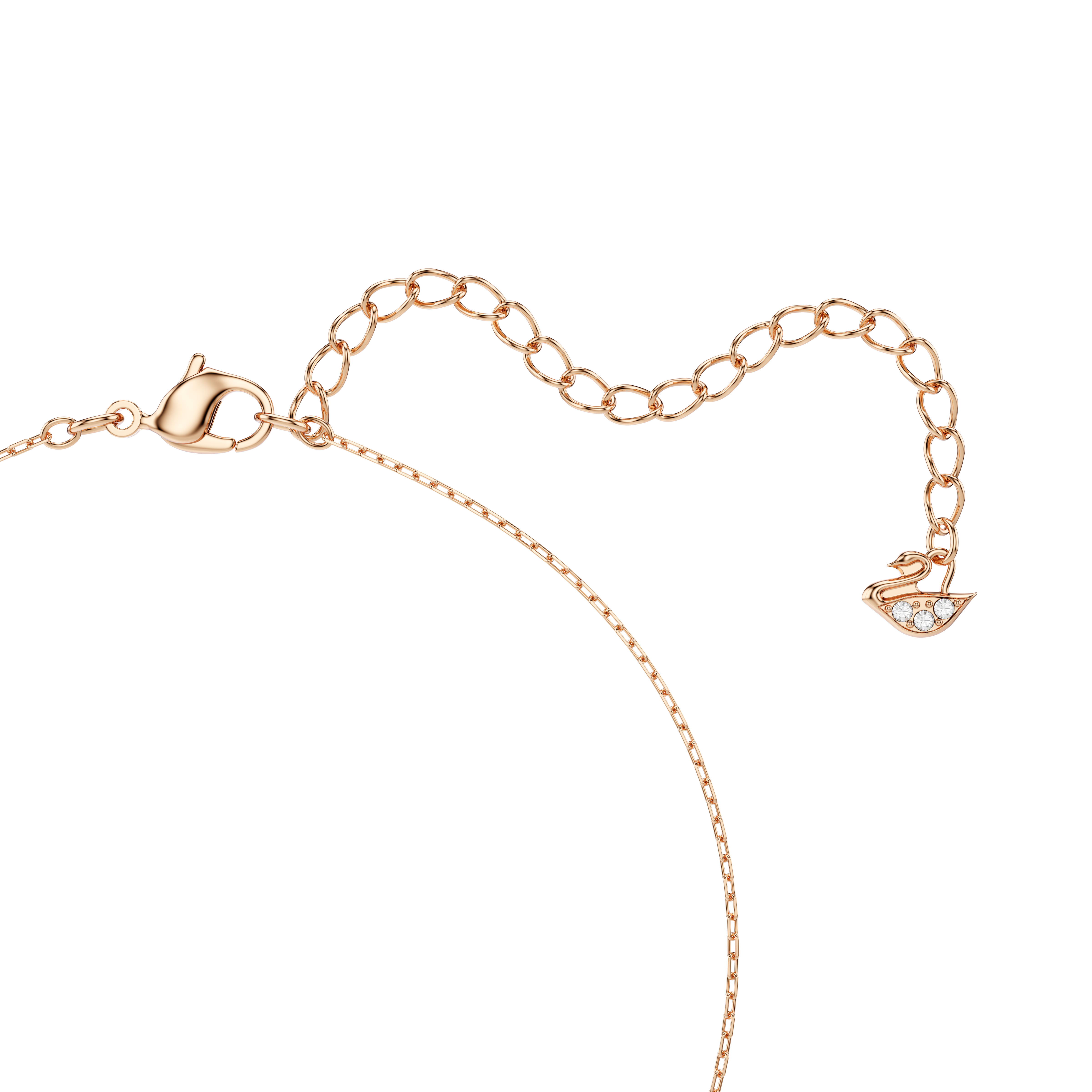 Swarovski Hyperbola necklace, Infinity and heart, White, Mixed metal finish 5518865