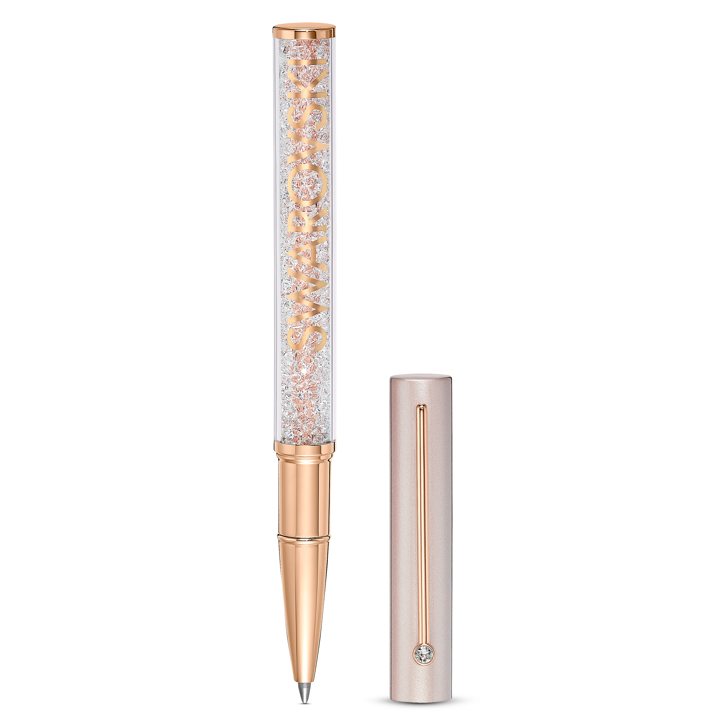 SWAROVSKI CRYSTALLINE GLOSS BALLPOINT PEN, ROSE GOLD TONE, PINK LACQUERED, ROSE GOLD-TONE PLATED 5568759