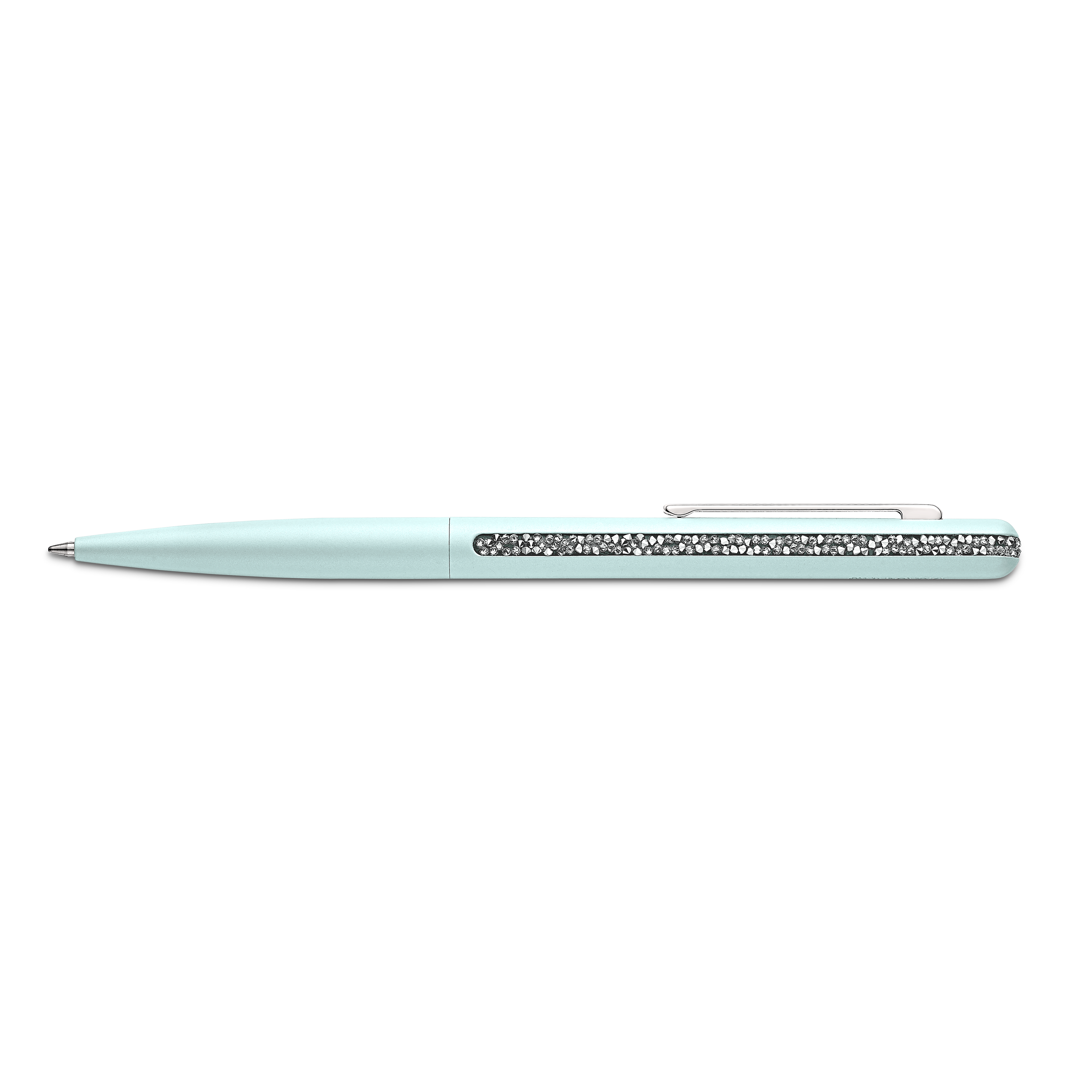 SWAROVSKI CRYSTAL SHIMMER BALLPOINT PEN, GREEN, GREEN LACQUERED, CHROME PLATED 5595671