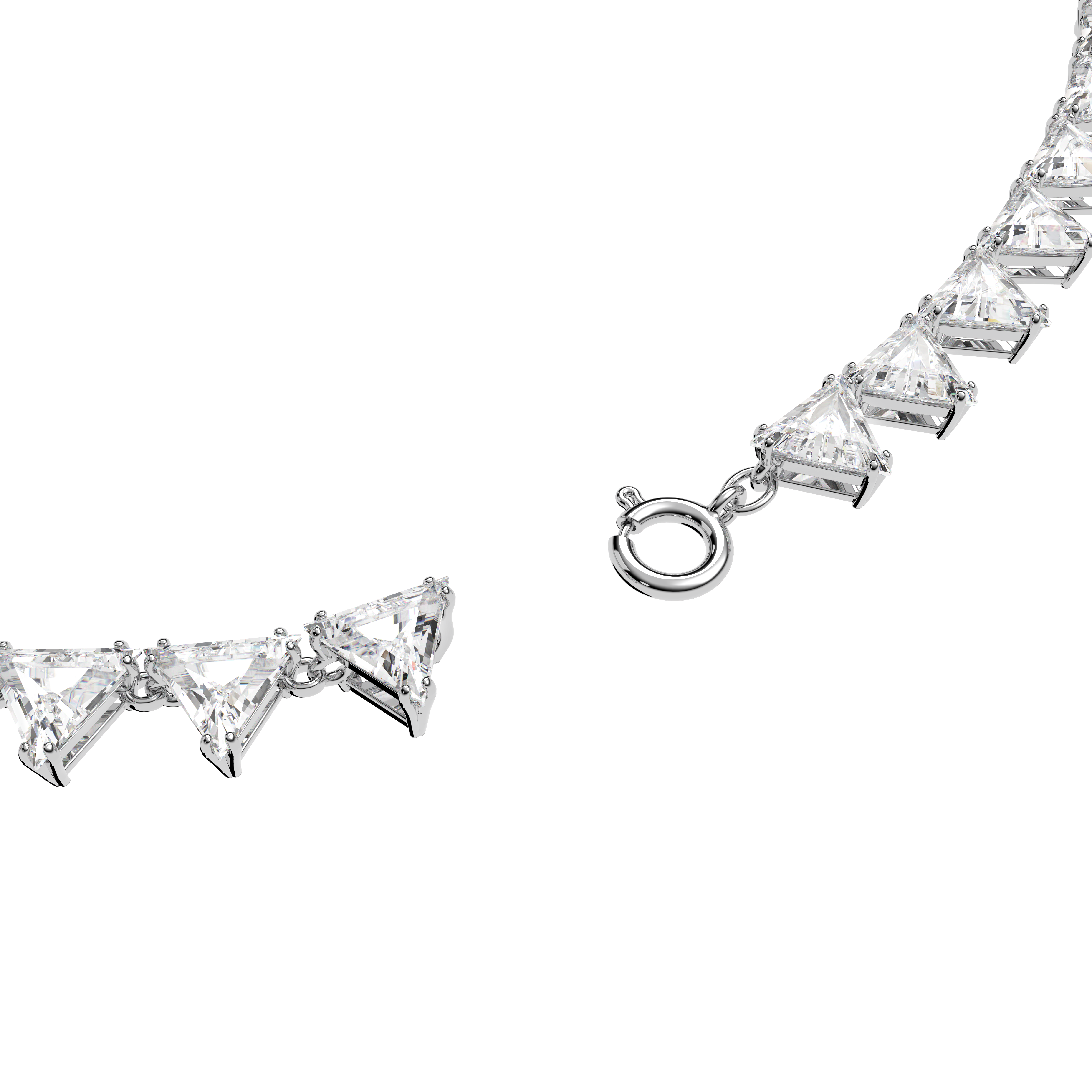 SWAROVSKI ORTYX NECKLACE, TRIANGLE CUT, WHITE, RHODIUM PLATED 5599191