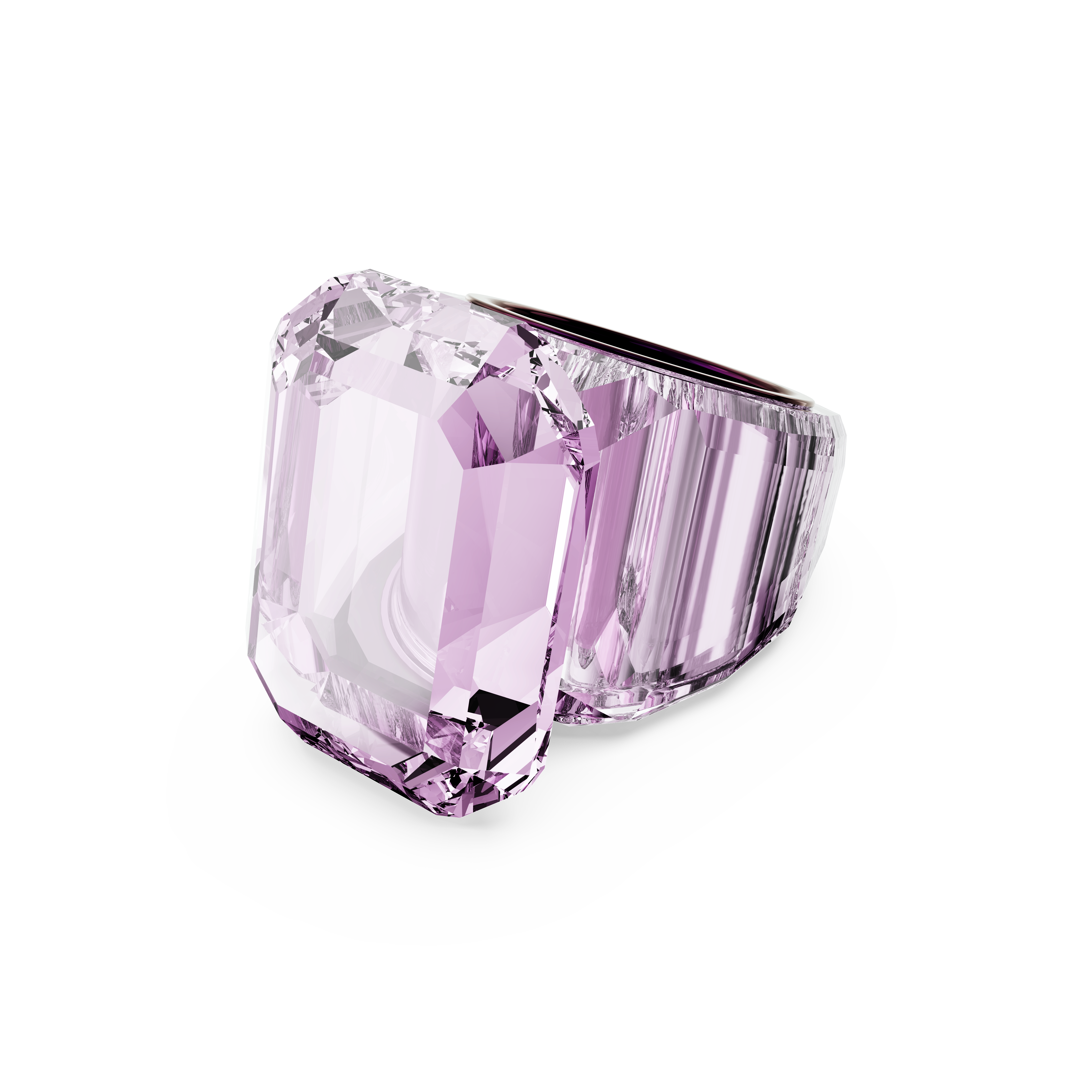Swarovski Lucent cocktail ring, Octagon cut, Pink 5600233