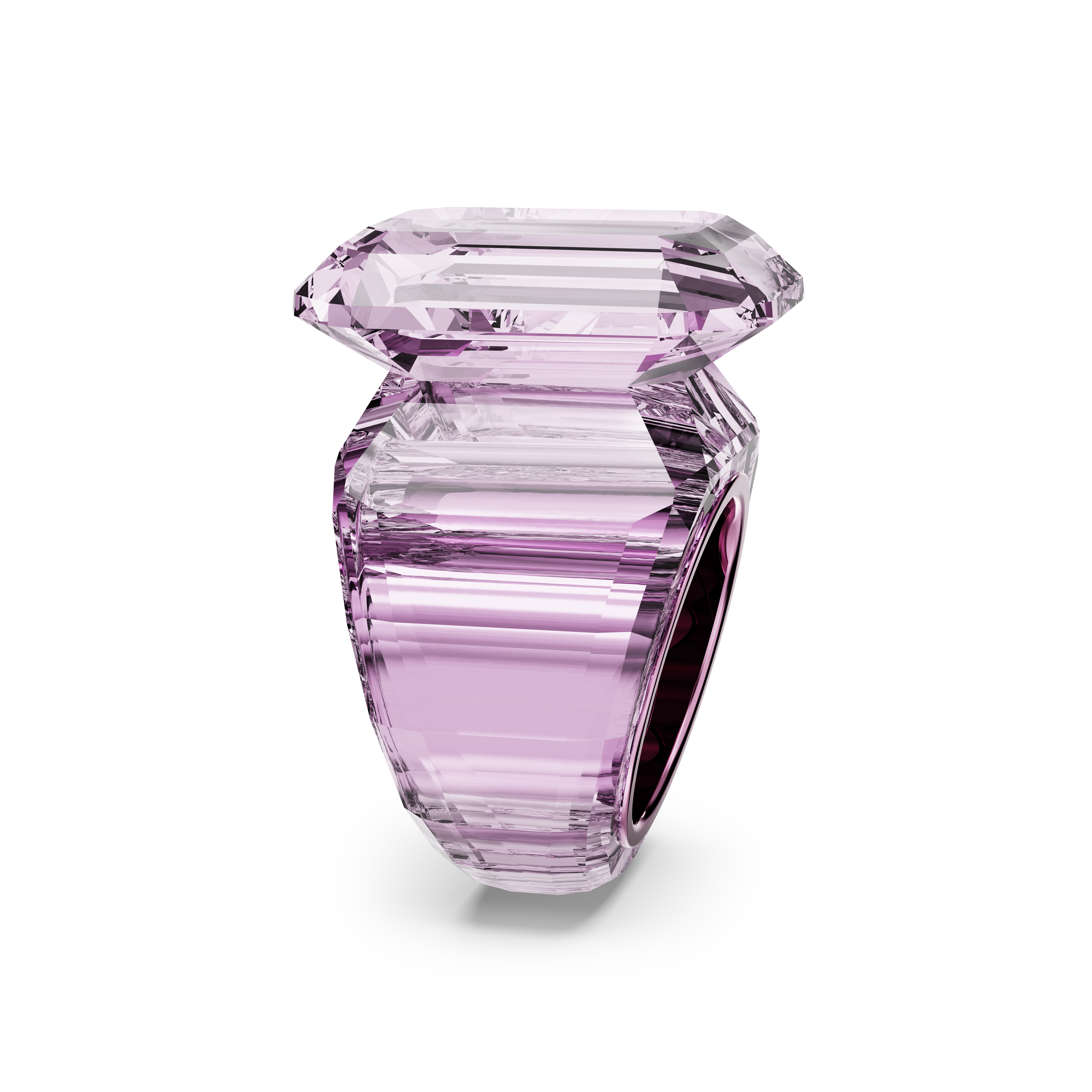 Swarovski Lucent cocktail ring, Octagon cut, Pink 5600233