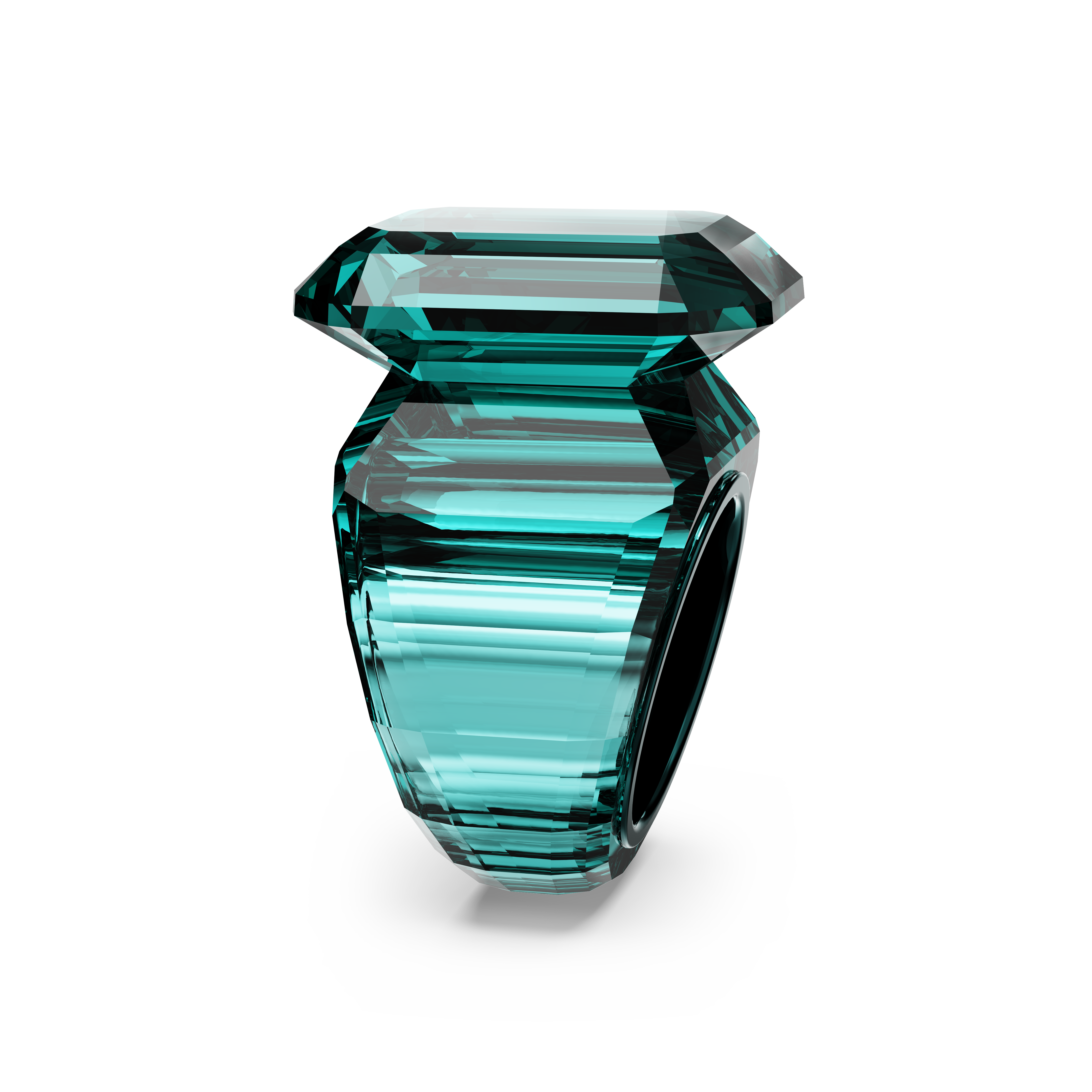 Swarovski Lucent cocktail ring, Octagon cut, Green 5600236