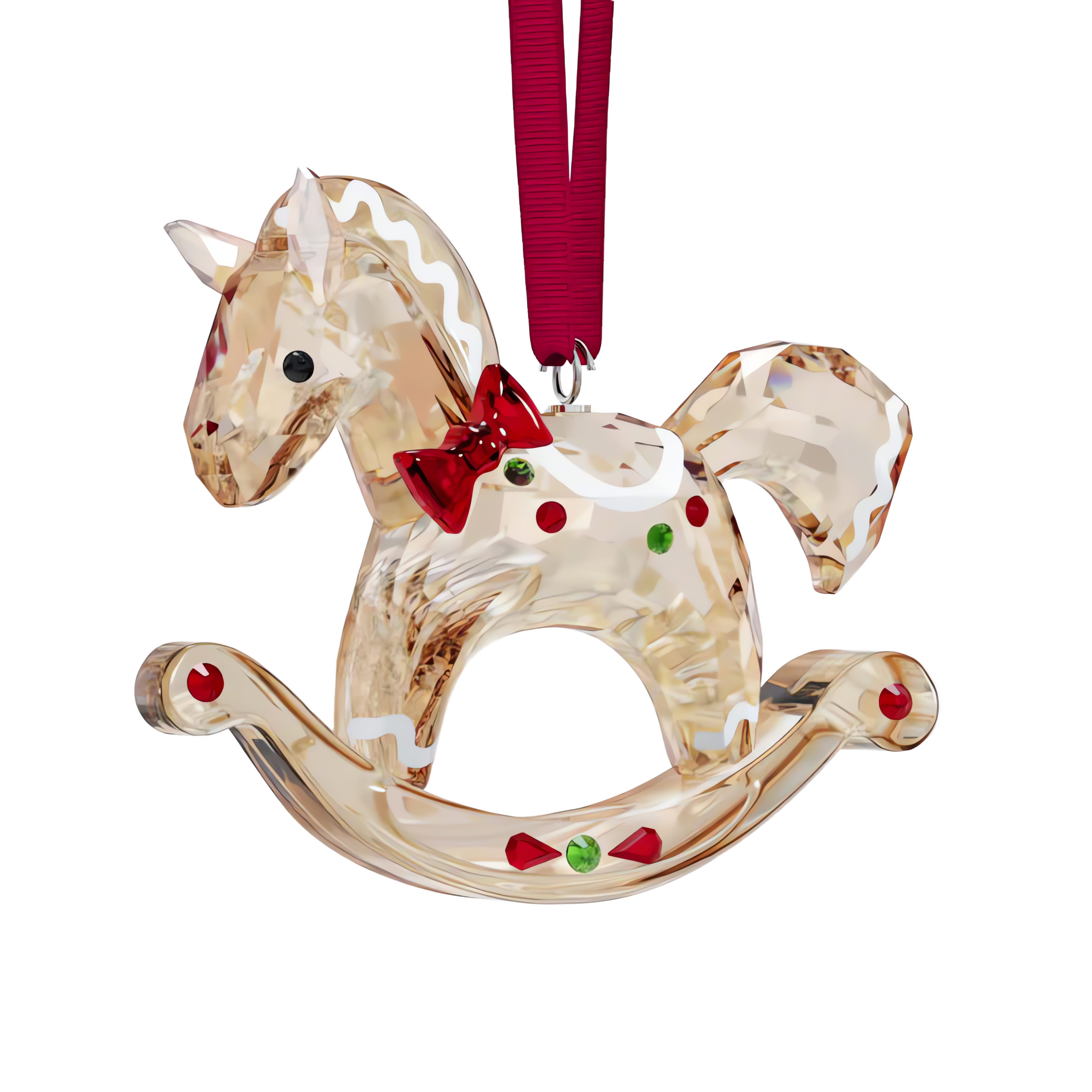 Swarovski Holiday Cheers Gingerbread Rocking Horse Ornament 5627608