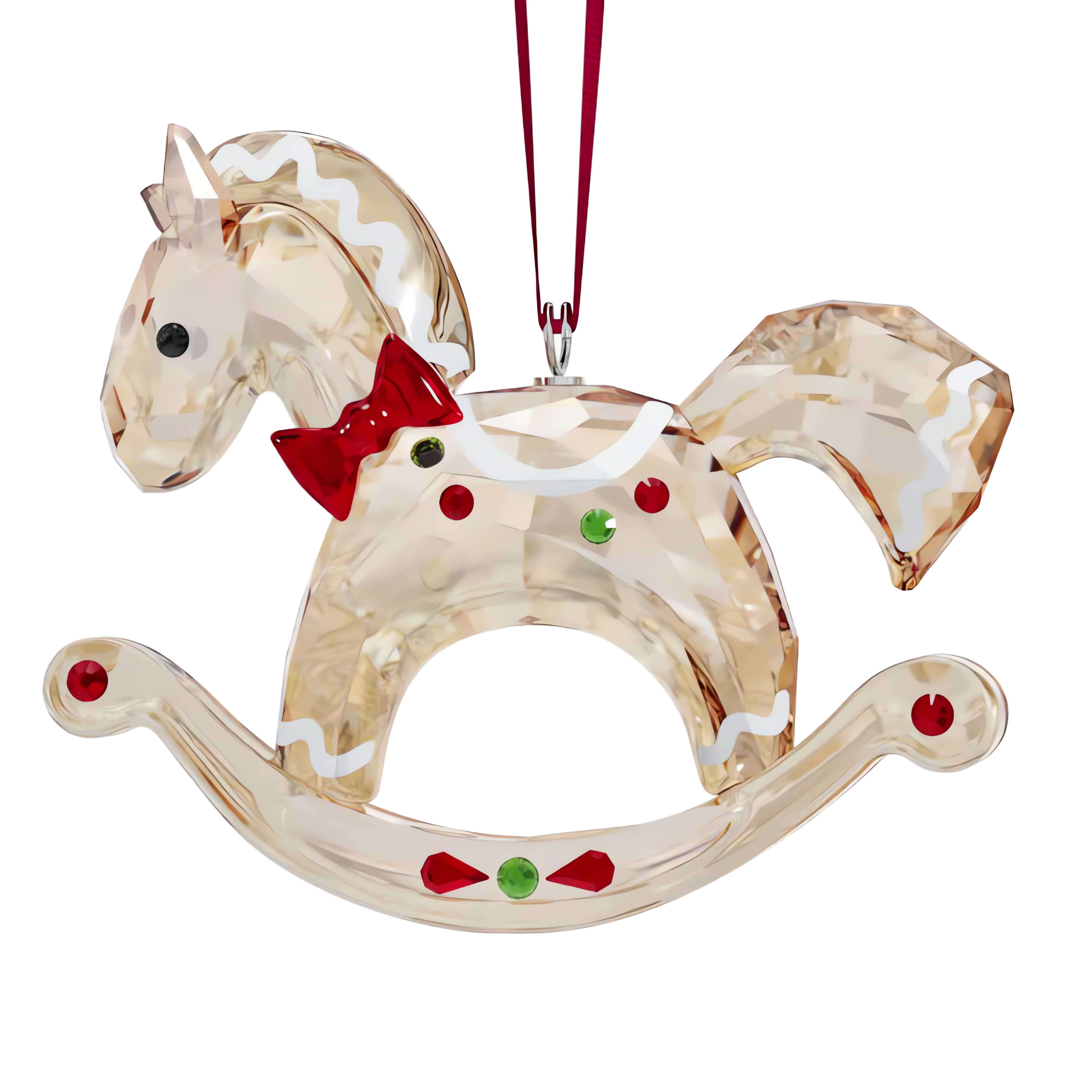 Swarovski Holiday Cheers Gingerbread Rocking Horse Ornament 5627608