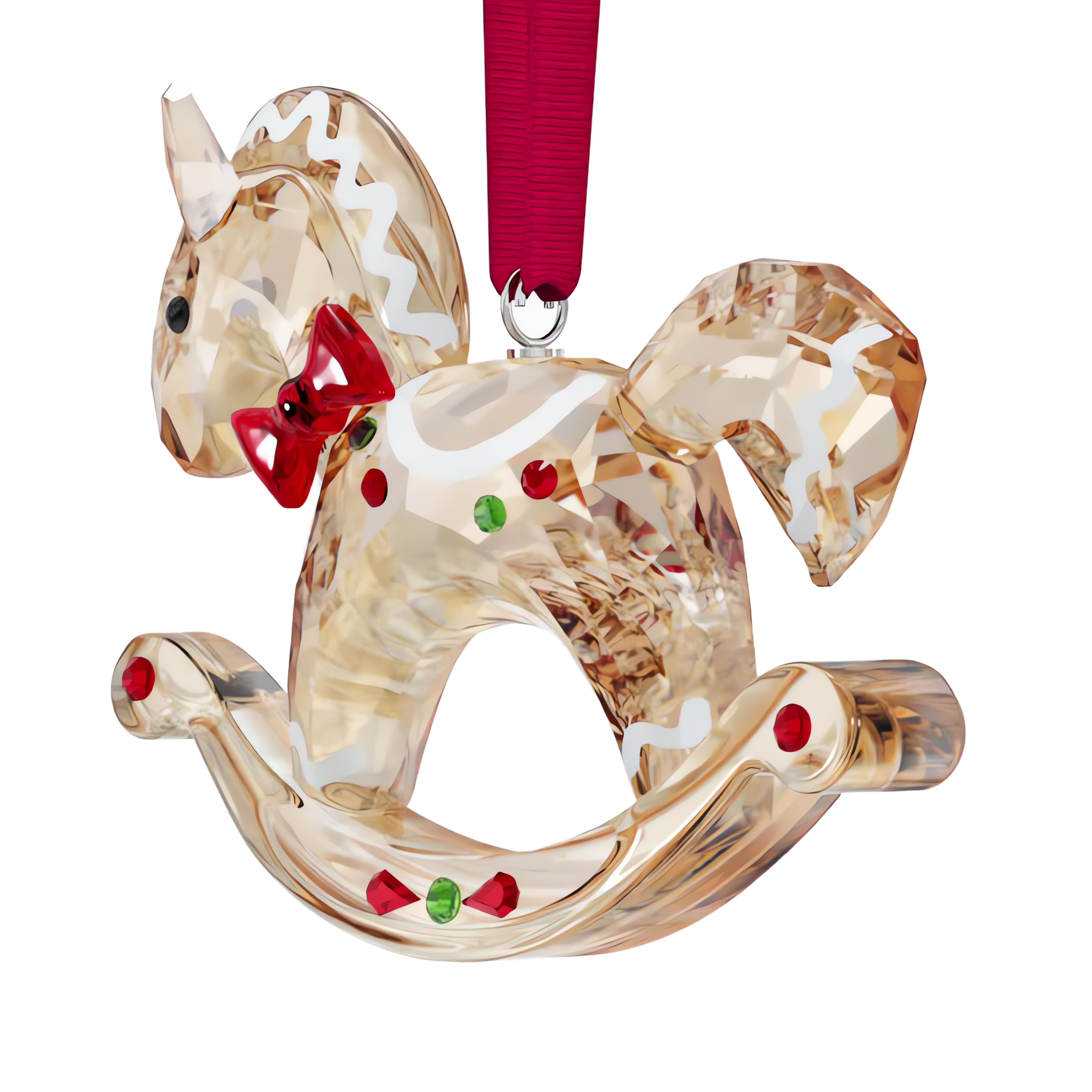 Swarovski Holiday Cheers Gingerbread Rocking Horse Ornament 5627608