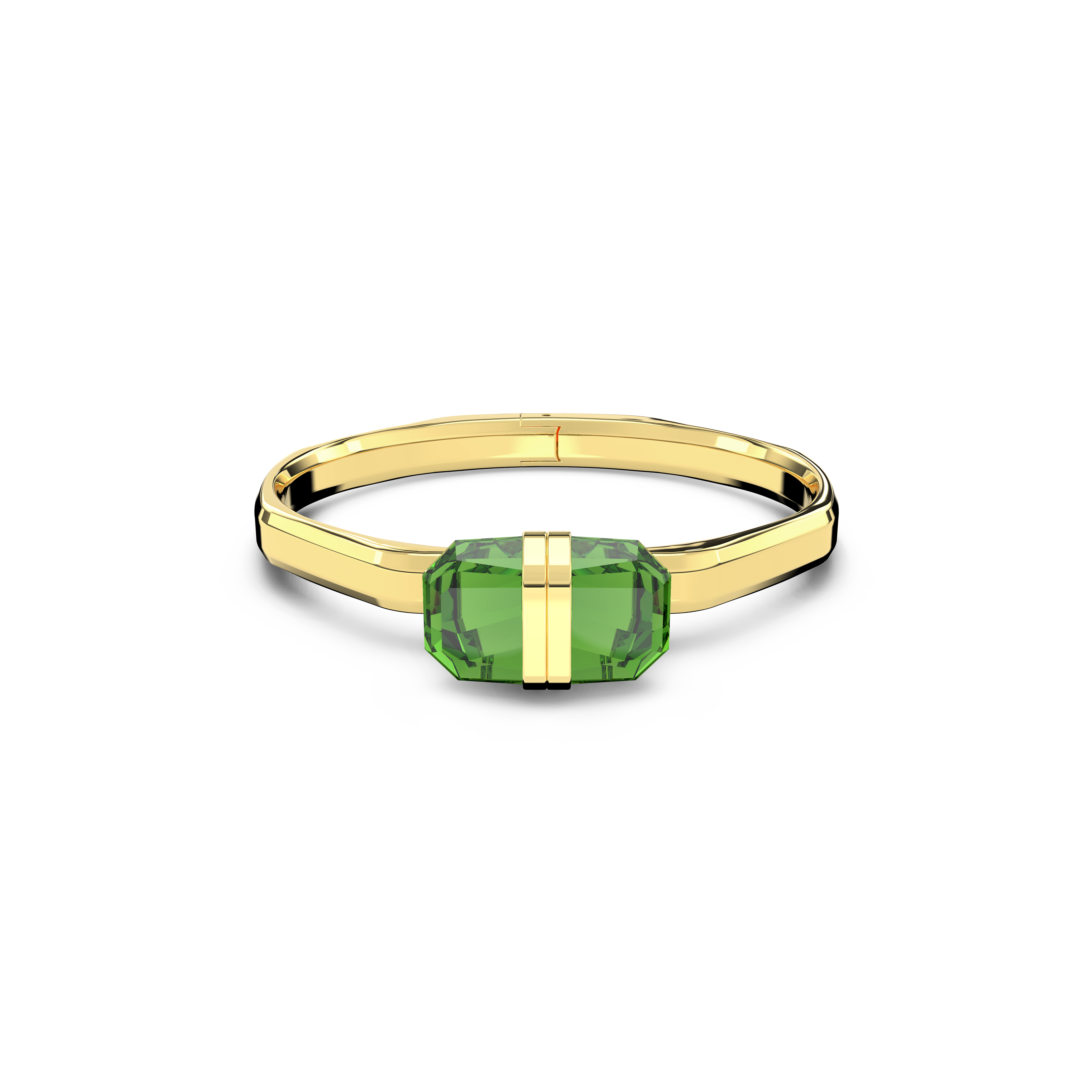 SWAROVSKI LUCENT BANGLE, MAGNETIC CLOSURE, GREEN, GOLD-TONE FINISH