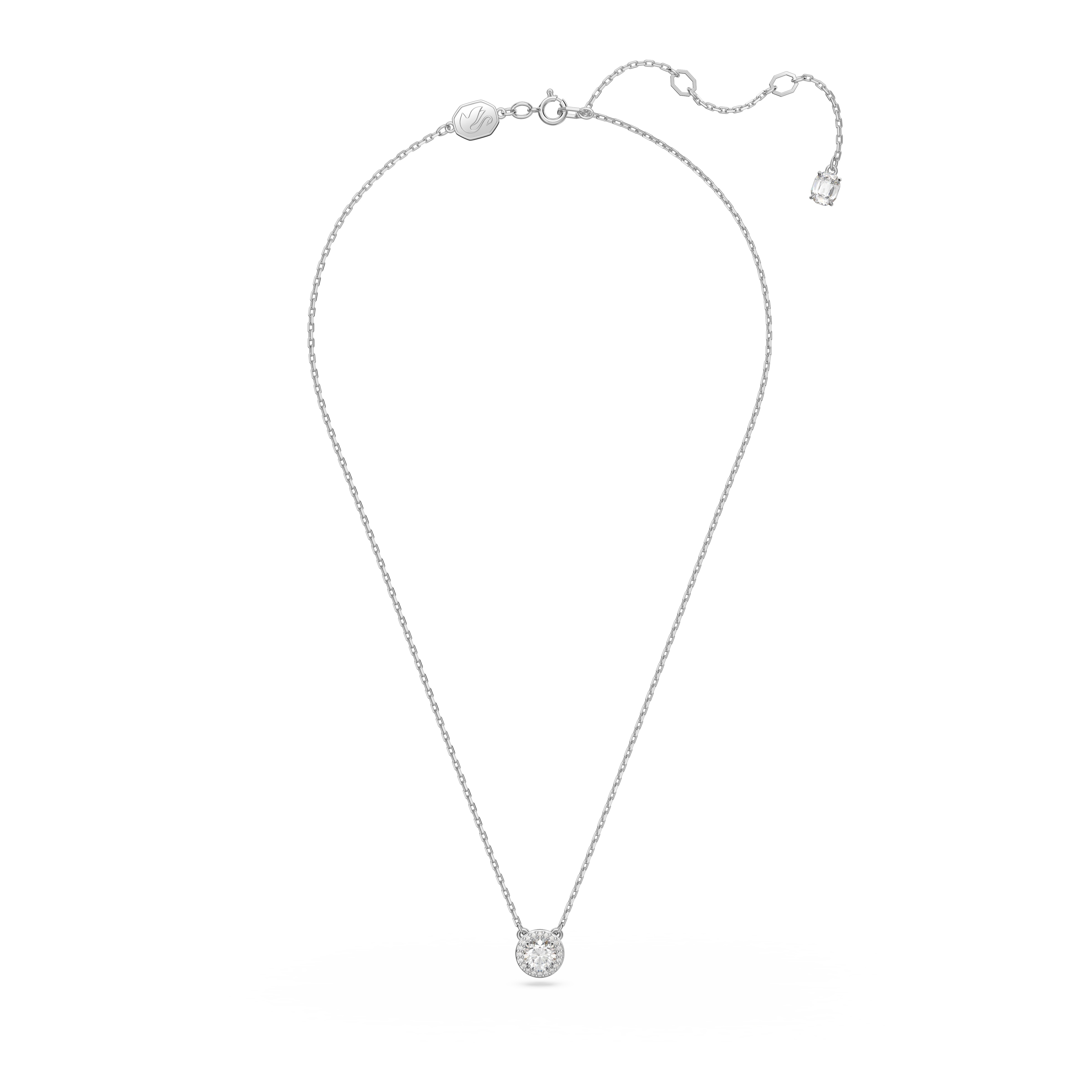 SWAROVSKI CONSTELLA PENDANT, ROUND CUT, PAVÉ, WHITE, RHODIUM PLATED 5636264