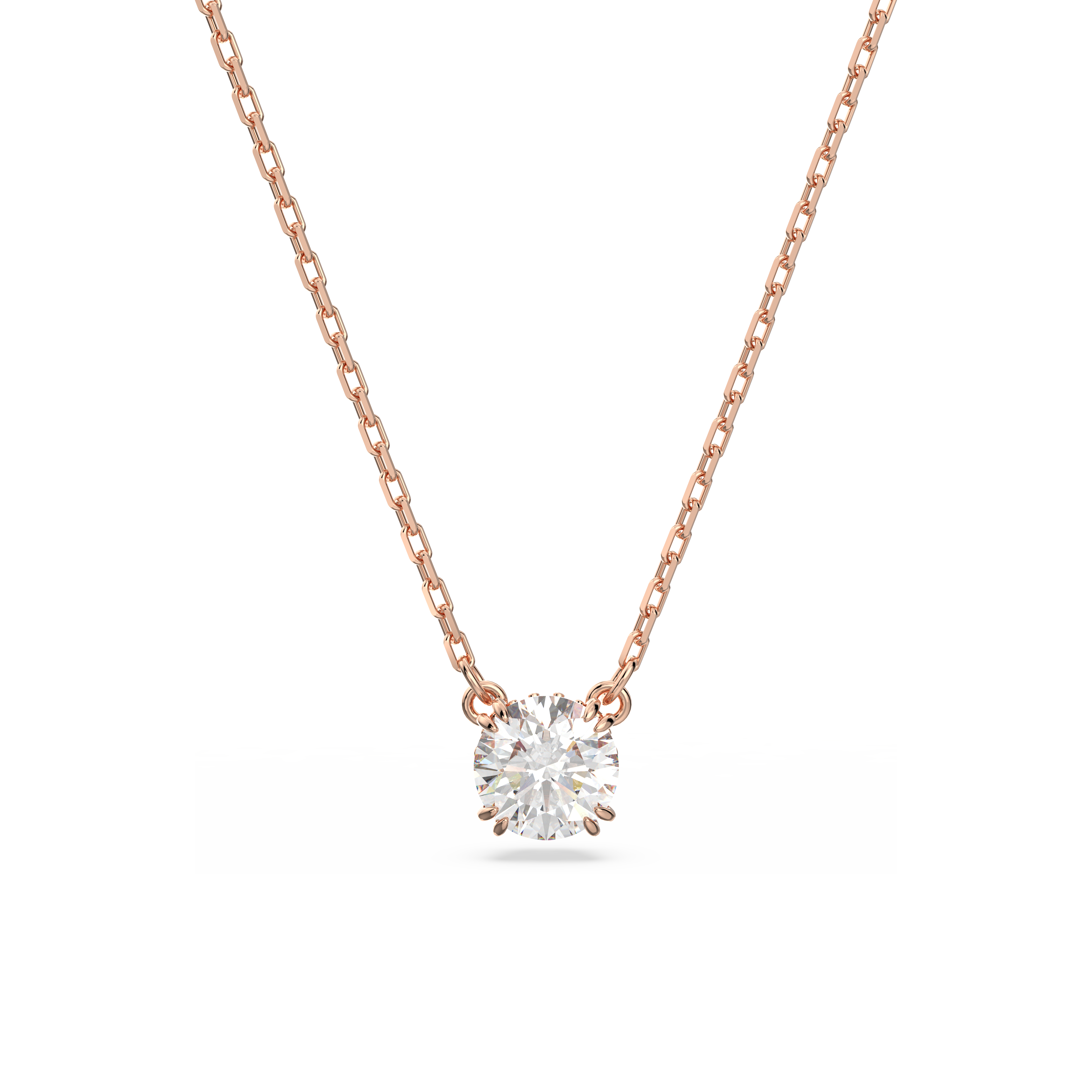 SWAROVSKI CONSTELLA PENDANT, ROUND CUT, WHITE, ROSE GOLD-TONE PLATED 5636710